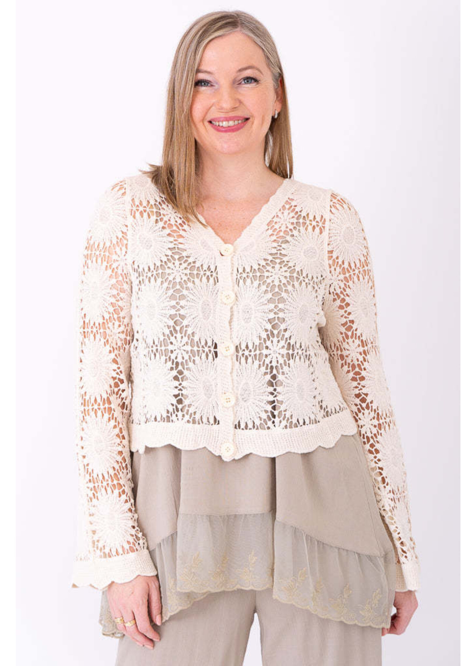BLUE SKY BSK CROCHET SWEATER