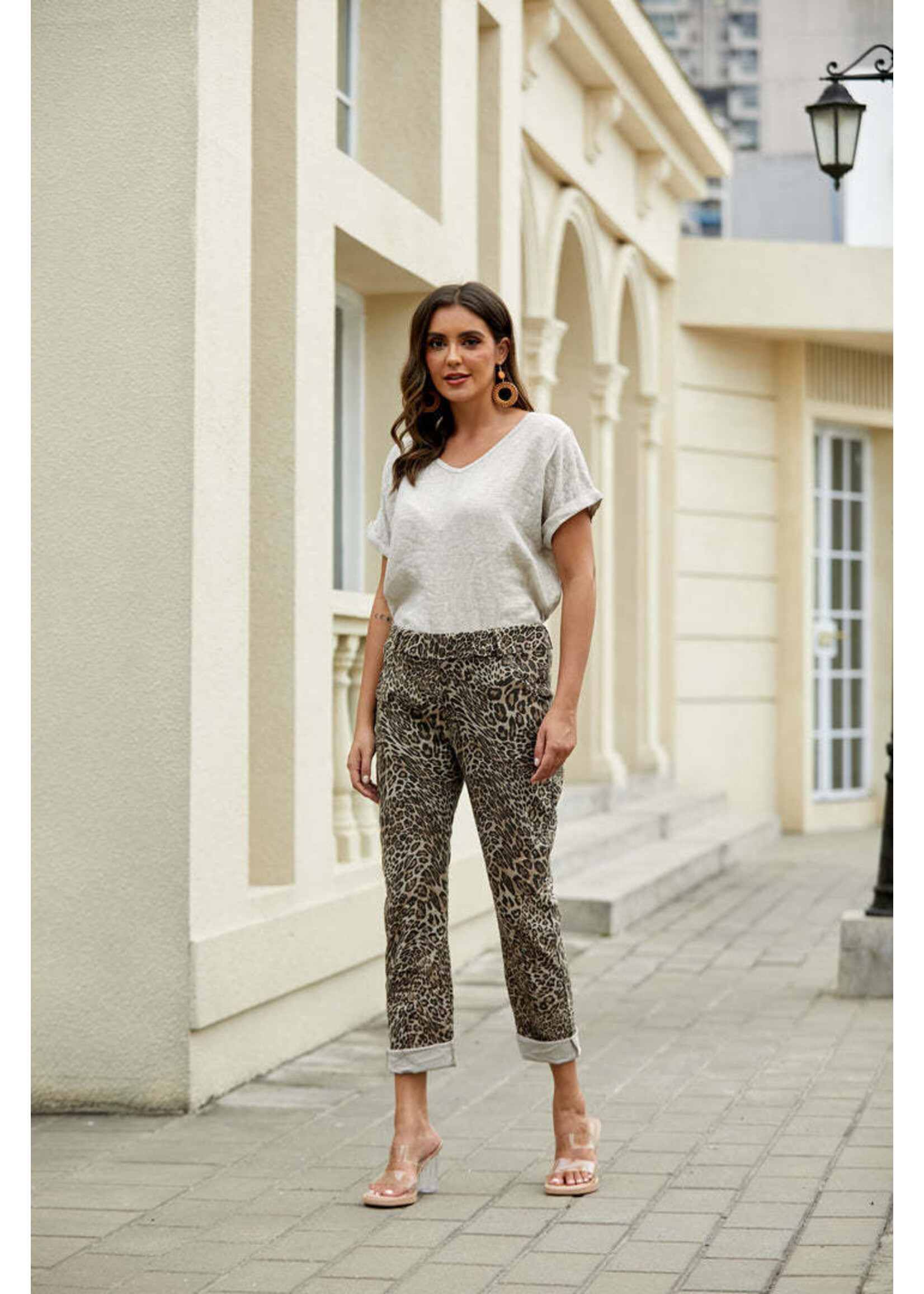 ORANGE FASHION VILLAGE OFV  CHEETAH GIRL PANT