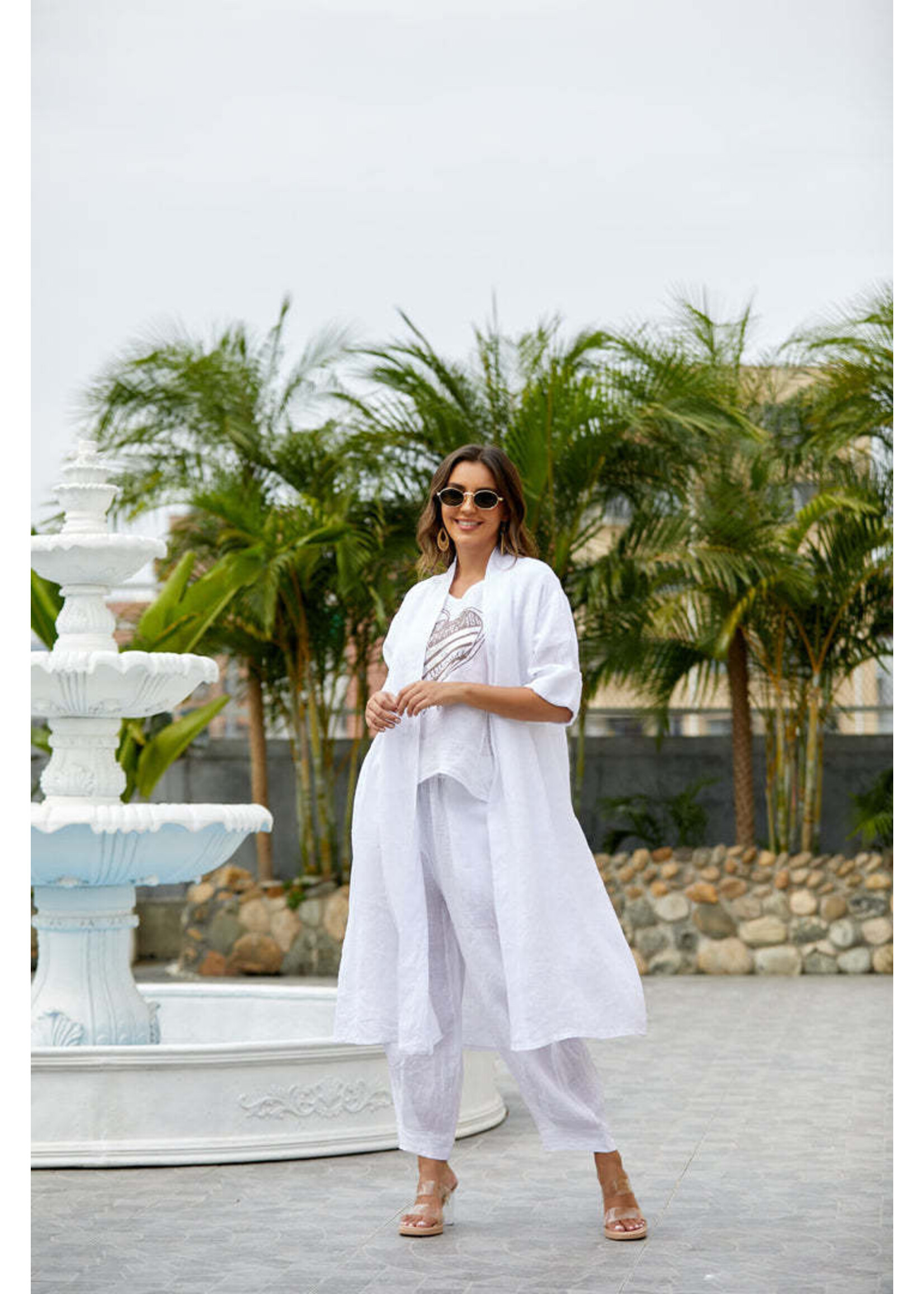 ORANGE FASHION VILLAGE OFV TEESA LINEN CARDI