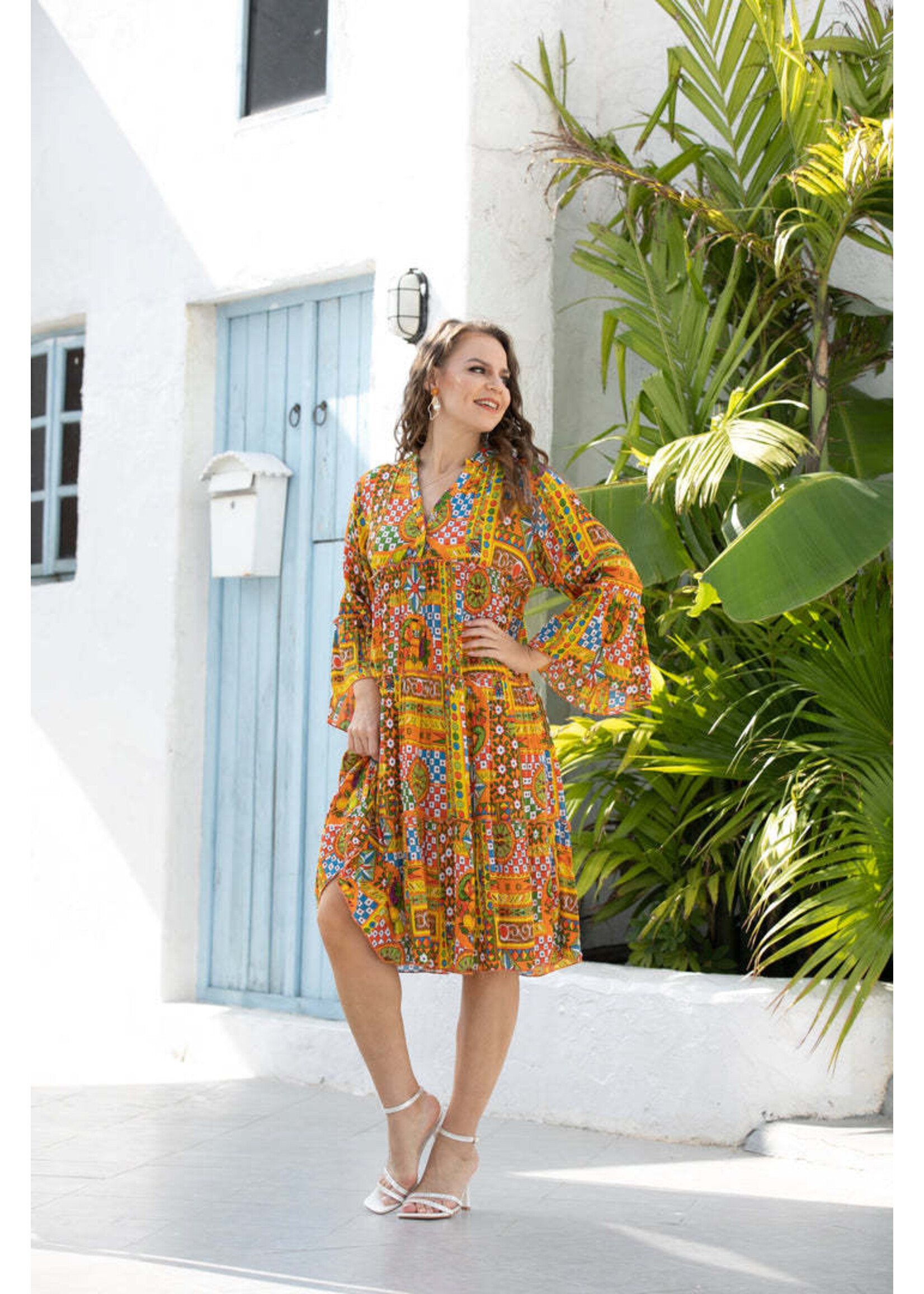 ORANGE FASHION VILLAGE OFV DRESS