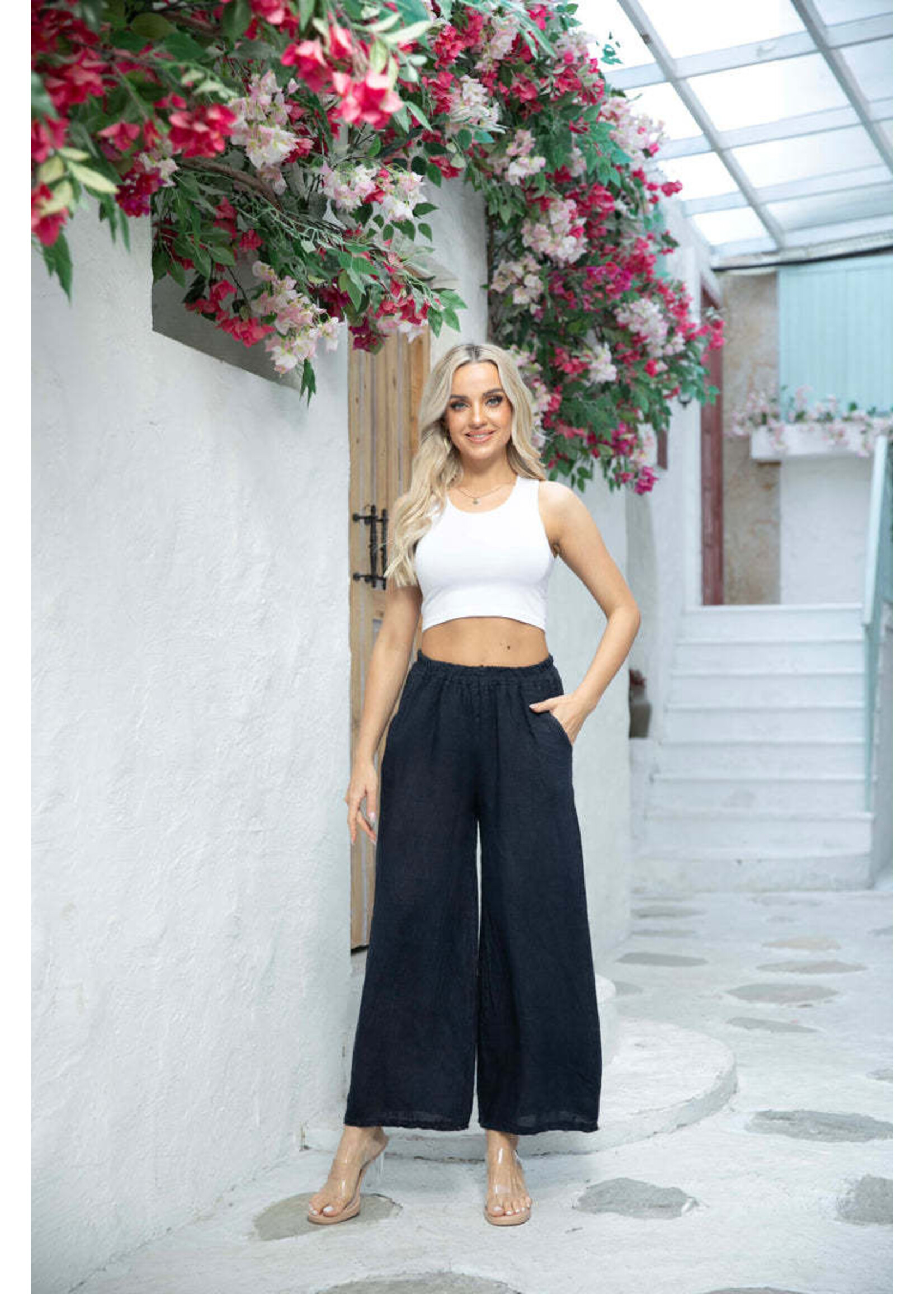 ORANGE FASHION VILLAGE OFV ANITAS LINEN PANTS