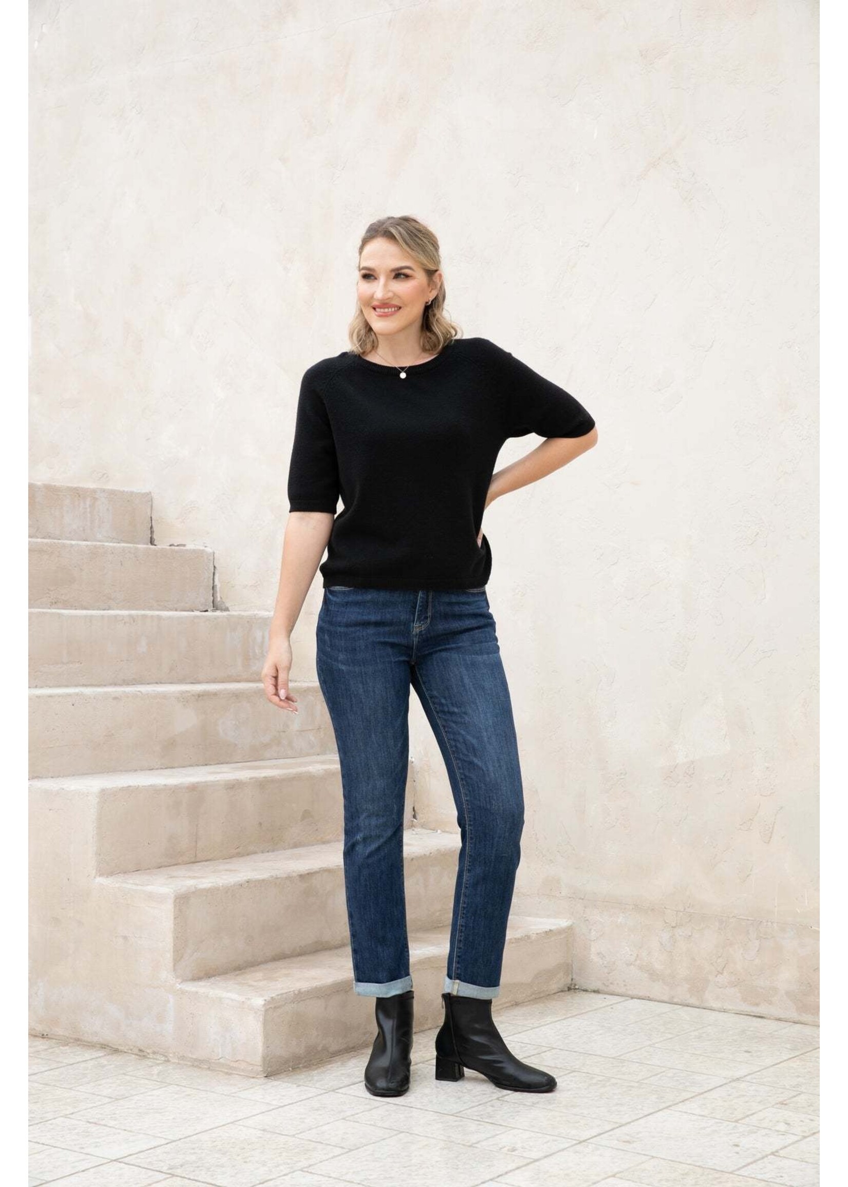 ORANGE FASHION VILLAGE OFV DENIM 4538 FOLD HEM