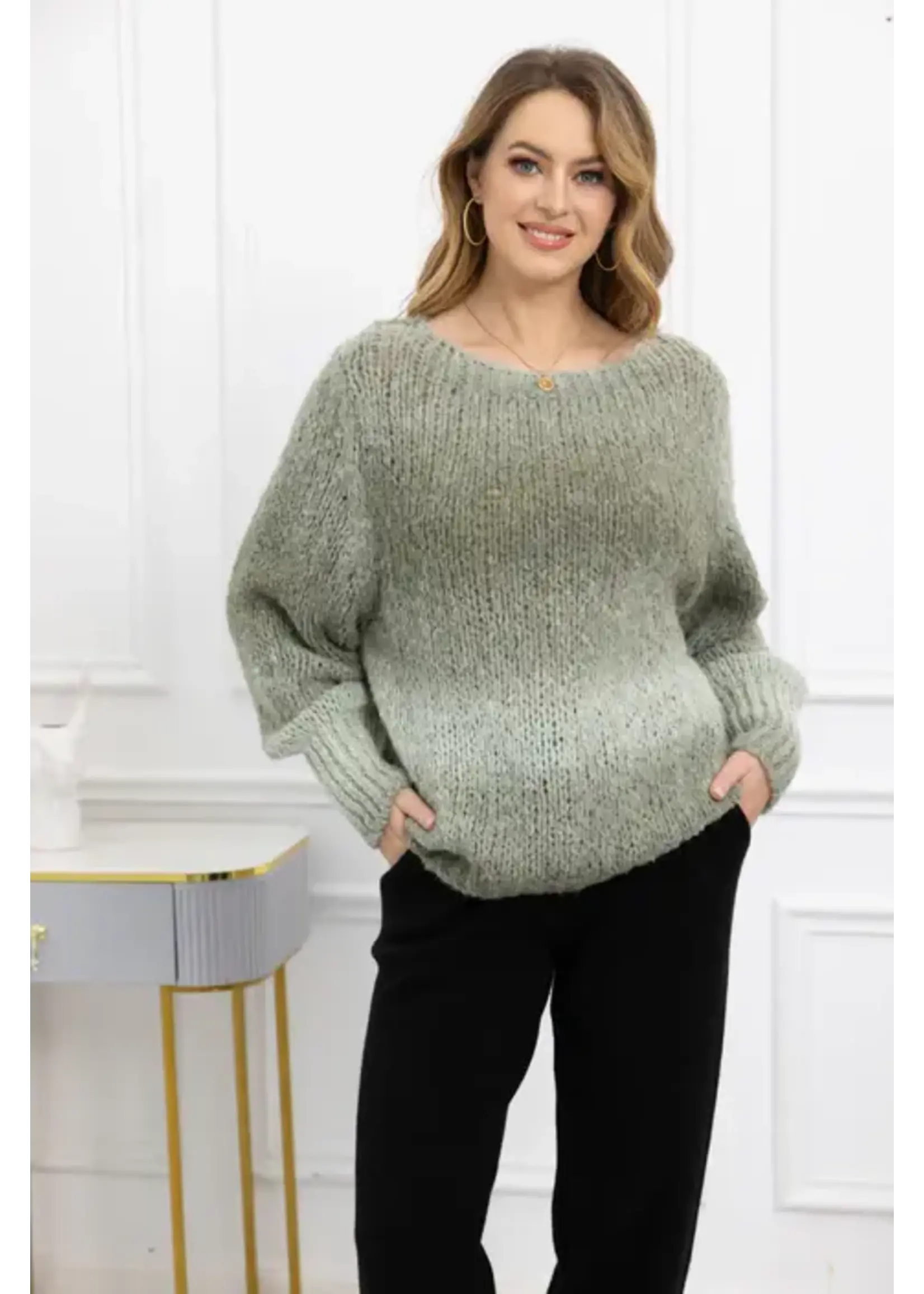 ORANGE FASHION VILLAGE OFV F25 CHUNKY KNIT SWEATER