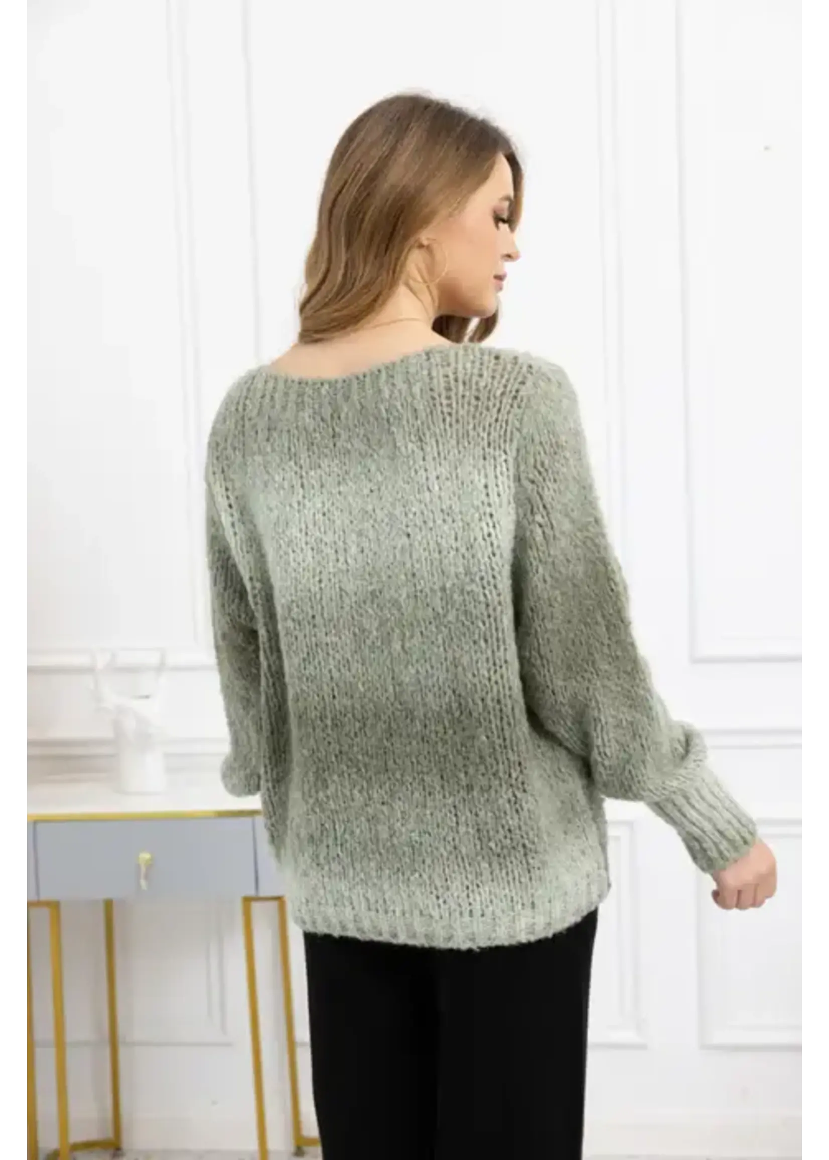 ORANGE FASHION VILLAGE OFV F25 CHUNKY KNIT SWEATER