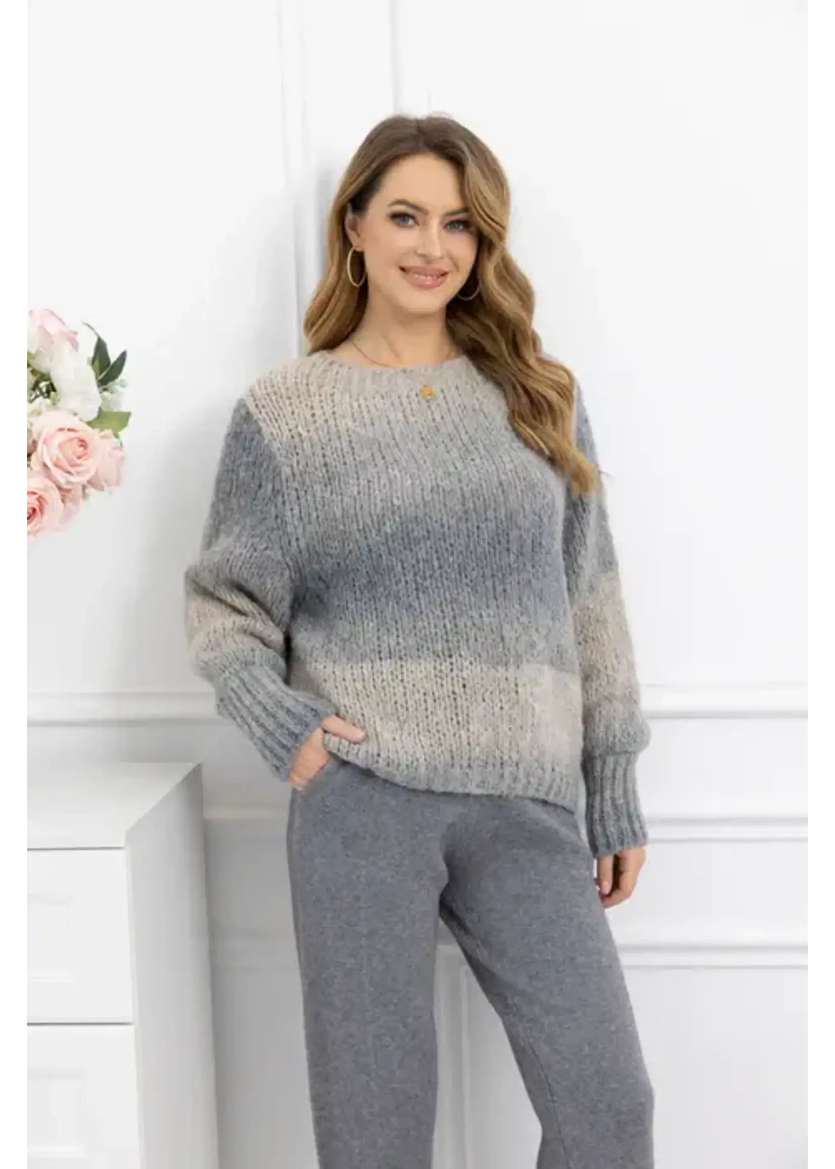 ORANGE FASHION VILLAGE OFV F25 CHUNKY KNIT SWEATER