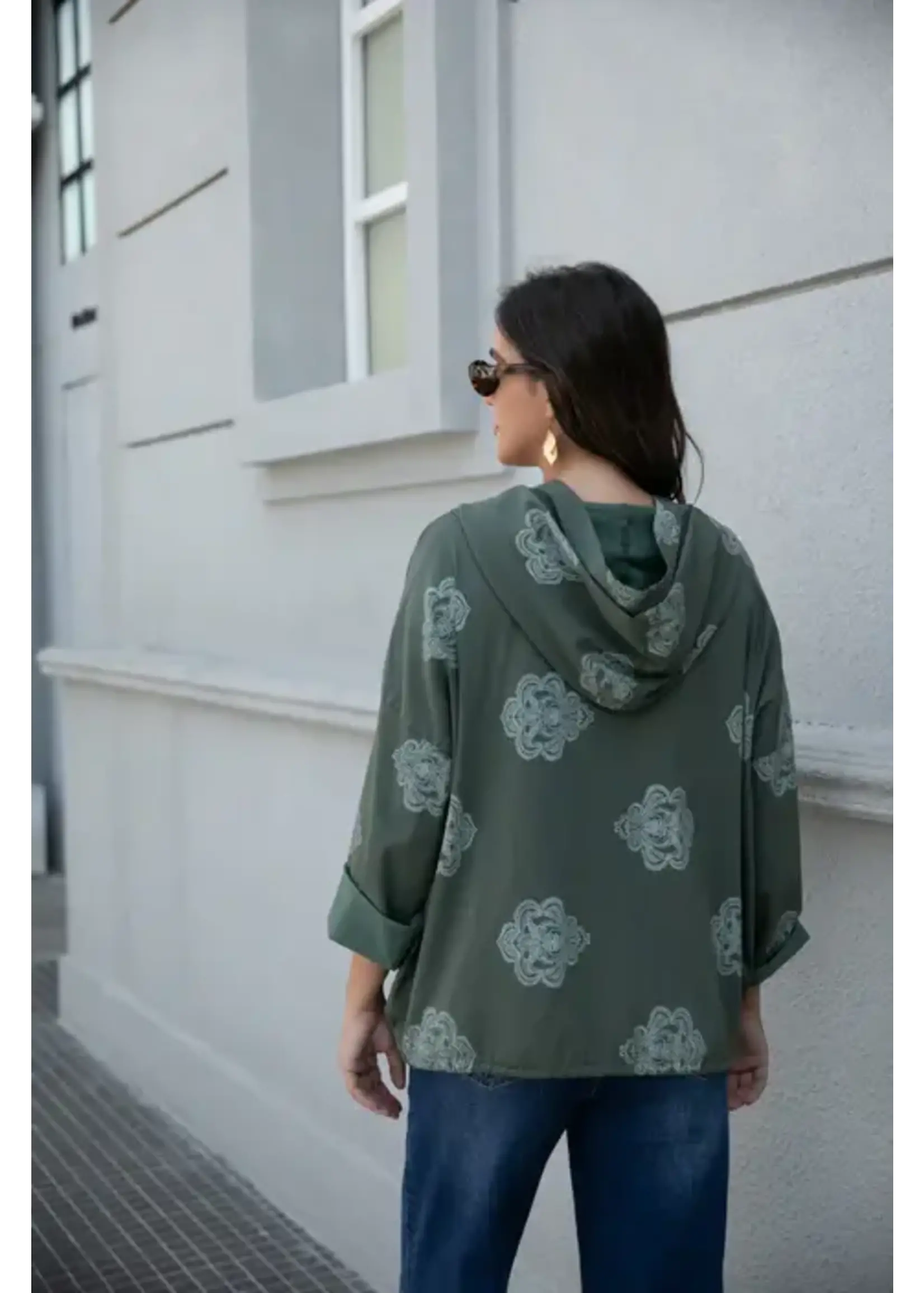 ORANGE FASHION VILLAGE OFV F25 ORNAMENTAL PATTERN JACKET