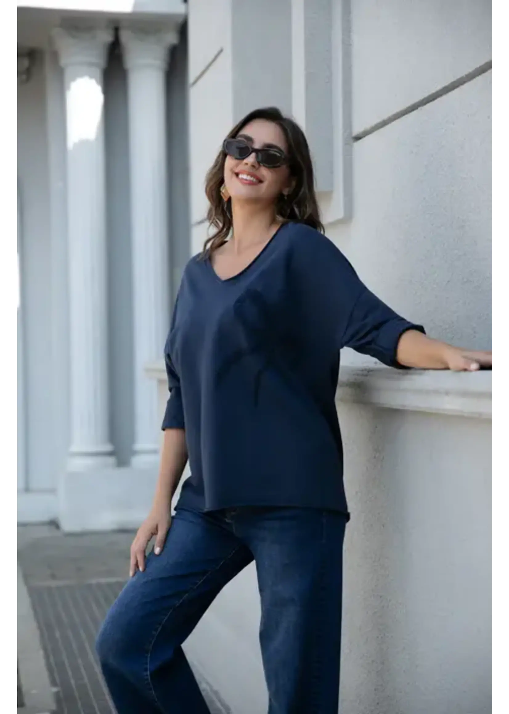 ORANGE FASHION VILLAGE OFV F25 JADES BOW SWEATER