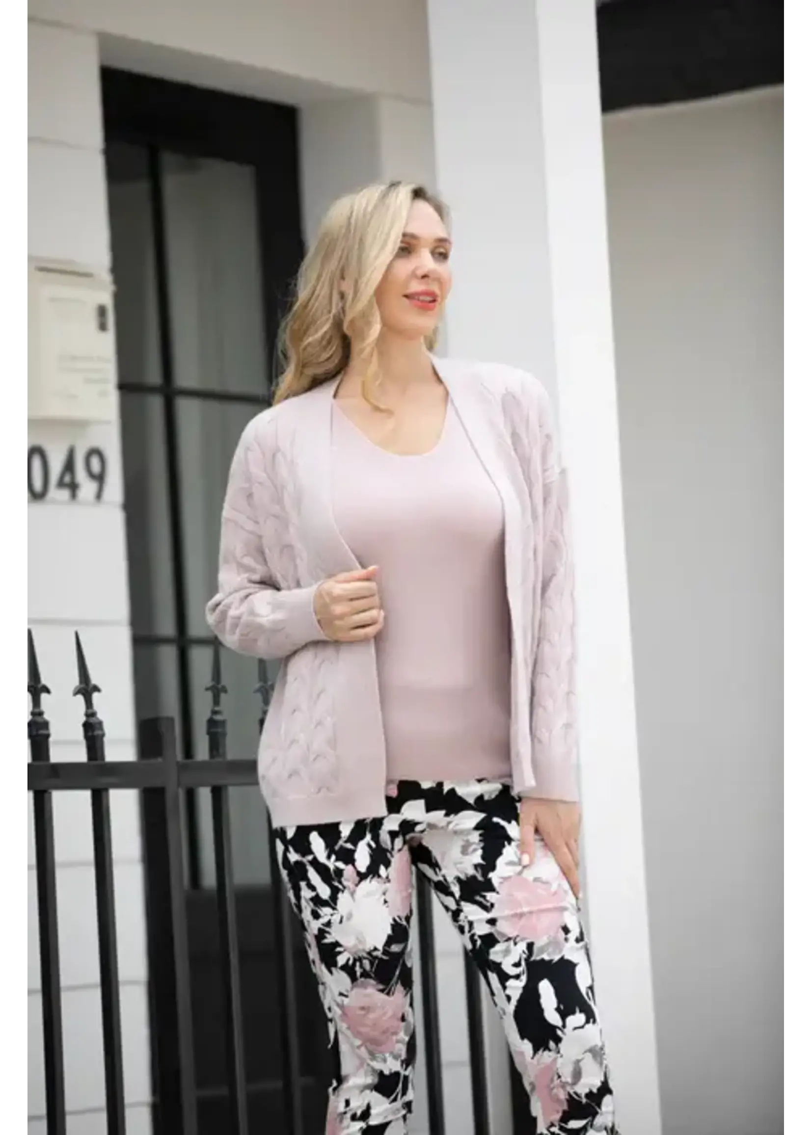 ORANGE FASHION VILLAGE OFV F25 CABLE KNIT CARDIGAN