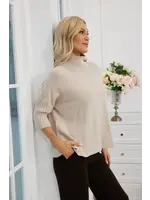 ORANGE FASHION VILLAGE OFV F25 MOCKNECK KNIT SLV