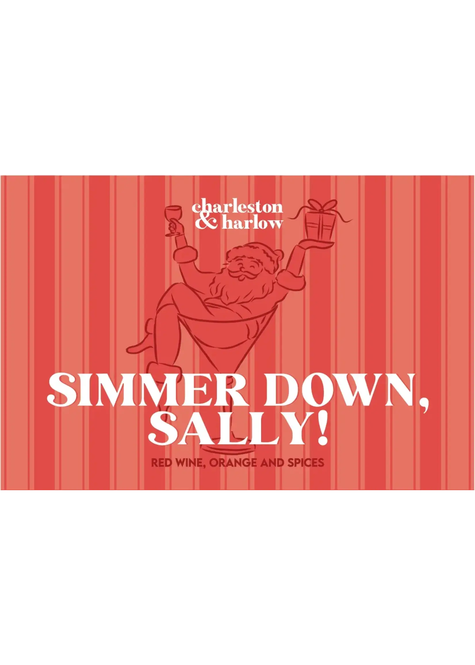 CHARLESTON & HARLOW C&H SIMMER DOWN SALLY  SOY CANDLE