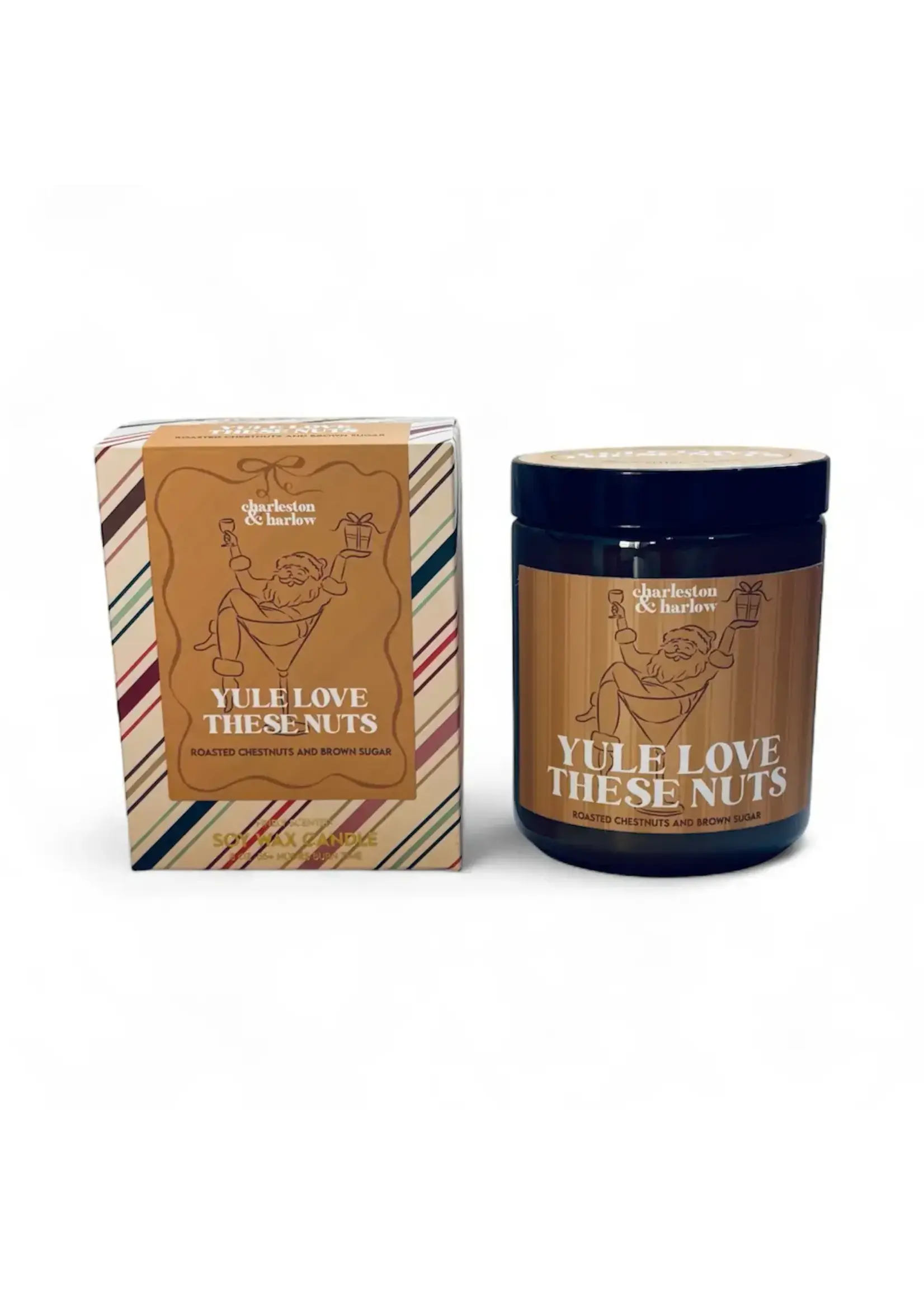 CHARLESTON & HARLOW C&H YULE LOVE THESE NUTS  SOY CANDLE