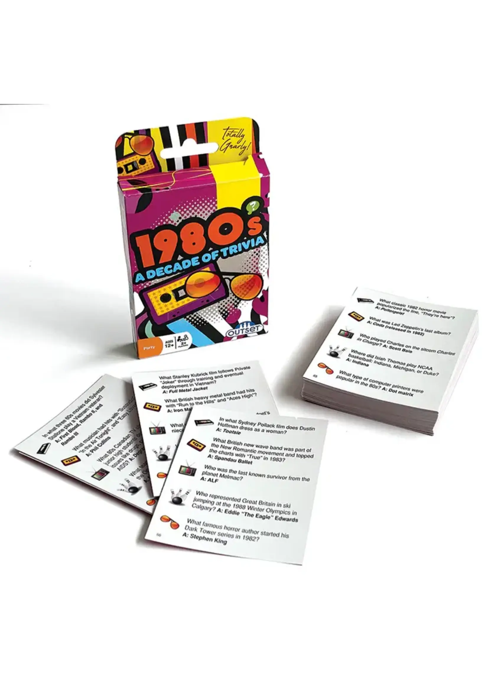 OUT 80'S TRIVIA CARD GAME