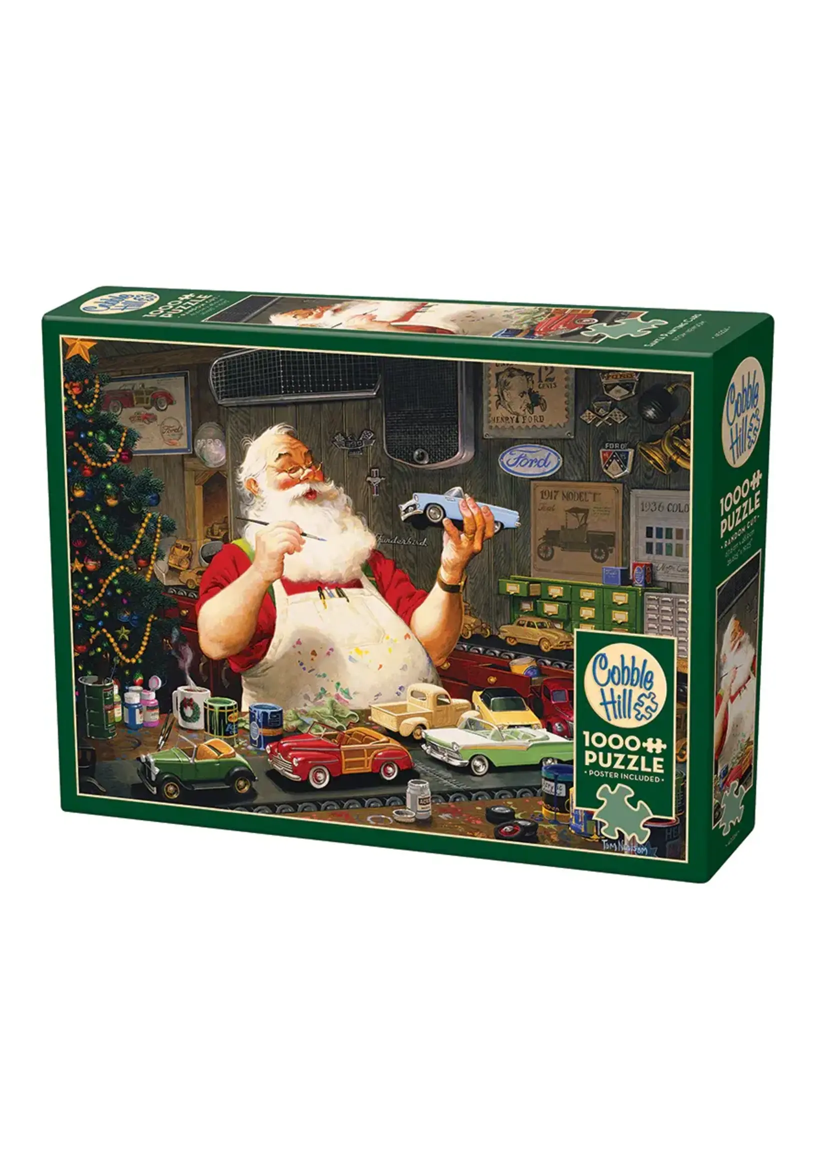 OUT 1000PC SANTA PAINTING CARS