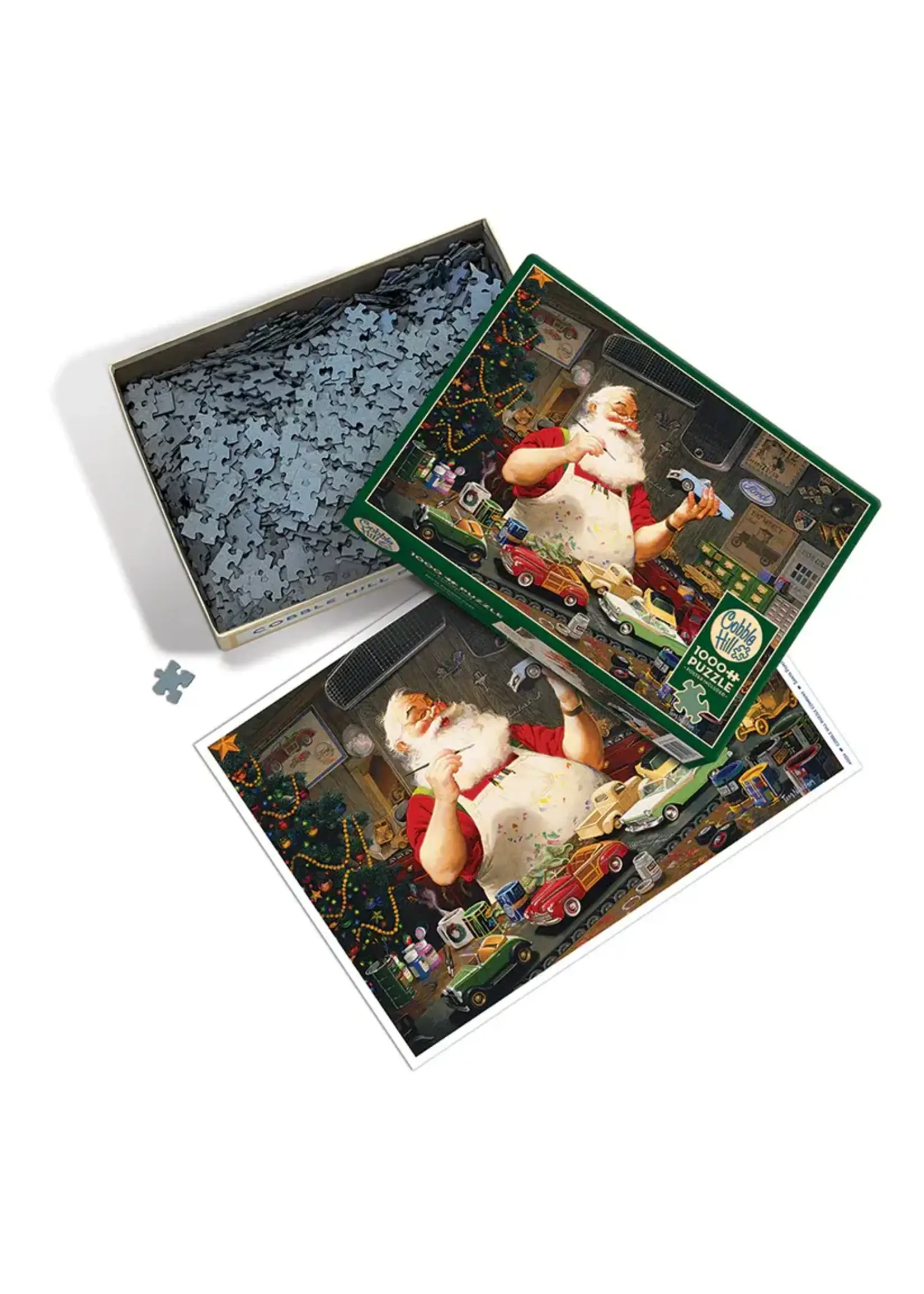 OUT 1000PC SANTA PAINTING CARS