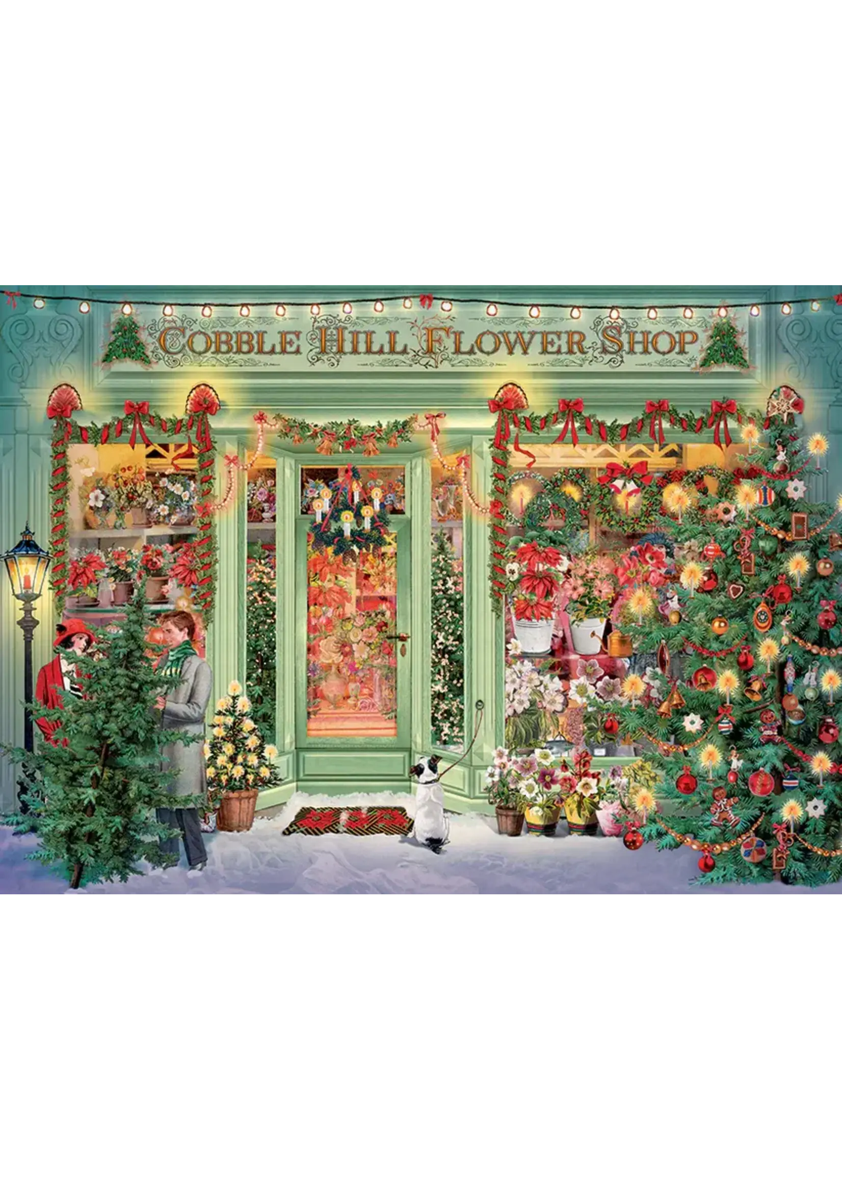 OUT 1000PC CHRISTMAS FLOWER SHOP