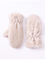 WELLCO WEL FAUX FUR MITTEN - CREAM