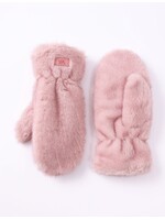 WELLCO WEL FAUX FUR MITTEN -  PINK