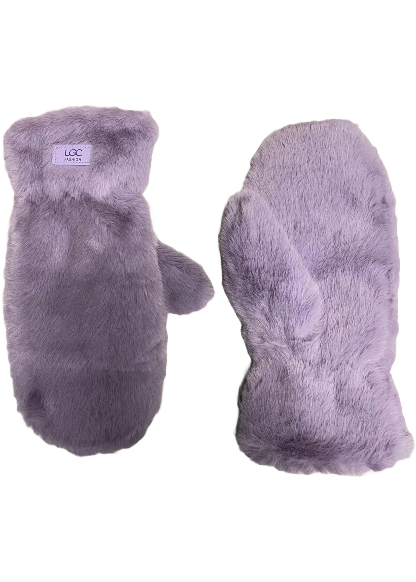WELLCO WEL FAUX FUR MITTEN - LAVENDER