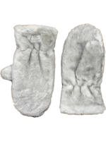 WELLCO WEL FAUX FUR MITTEN - LIGHT GREY