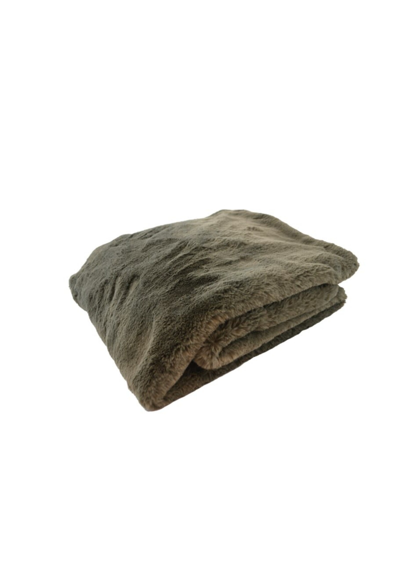 NOST FAUX FUR THROW - TAUPE