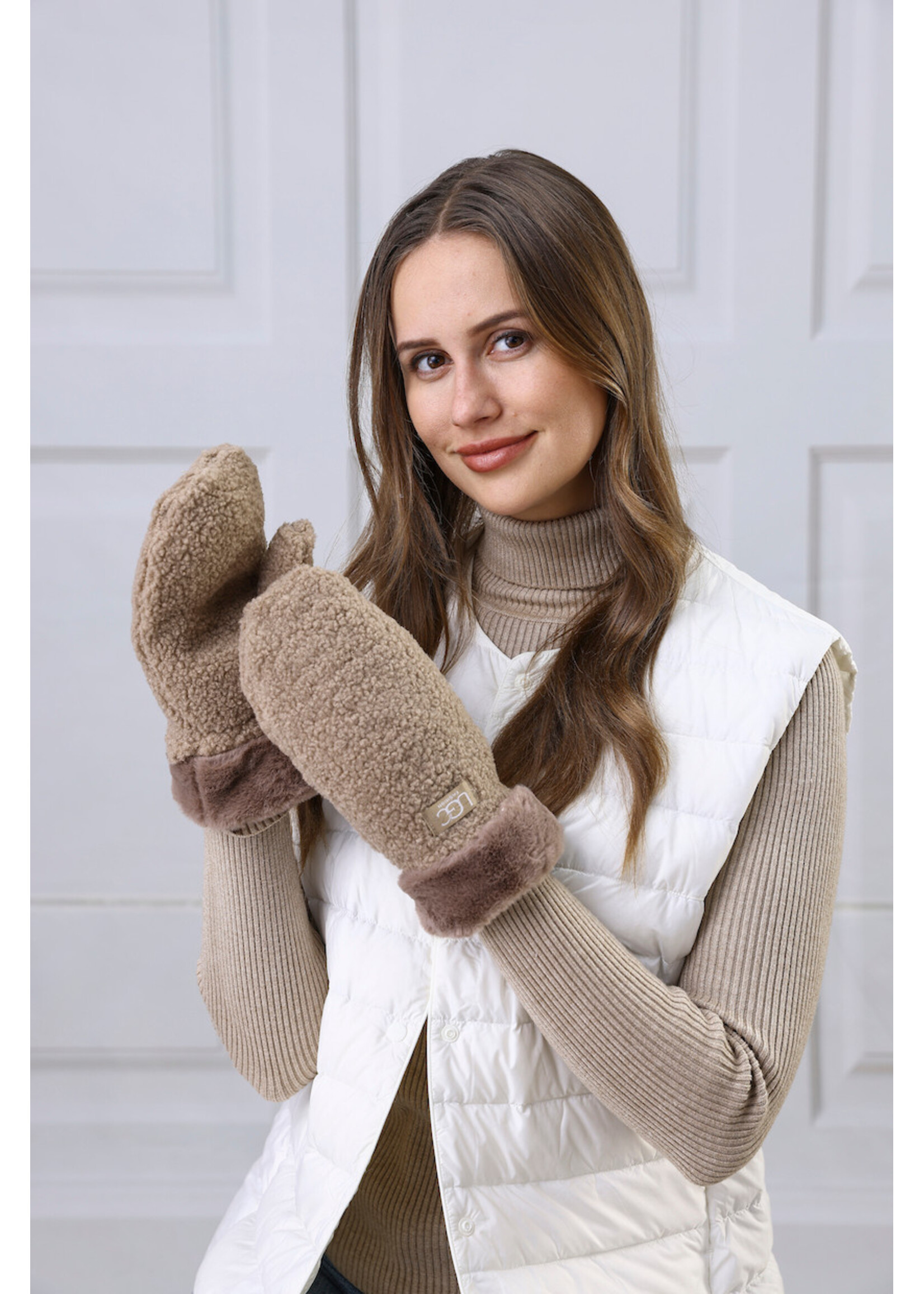 WELLCO WEL SHERPA MITTEN - TAUPE