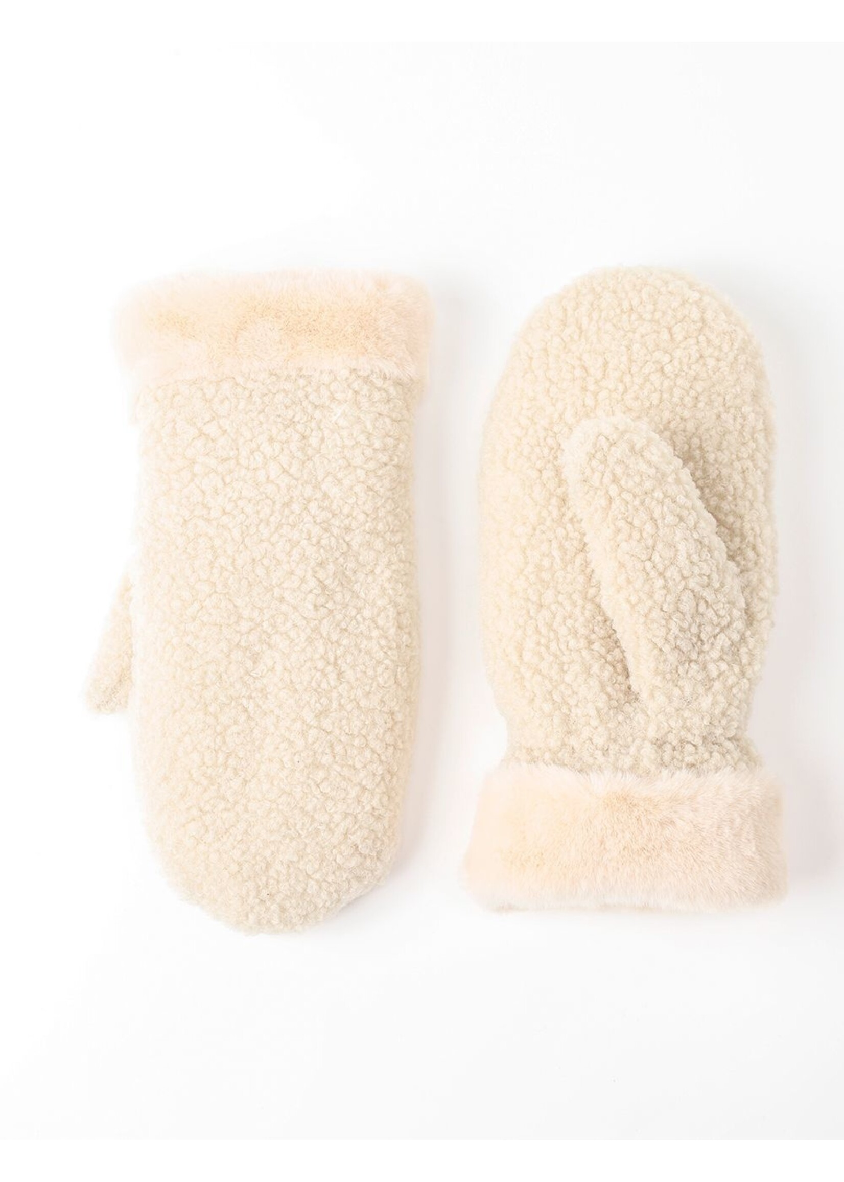 WELLCO WEL SHERPA MITTEN - CREAM