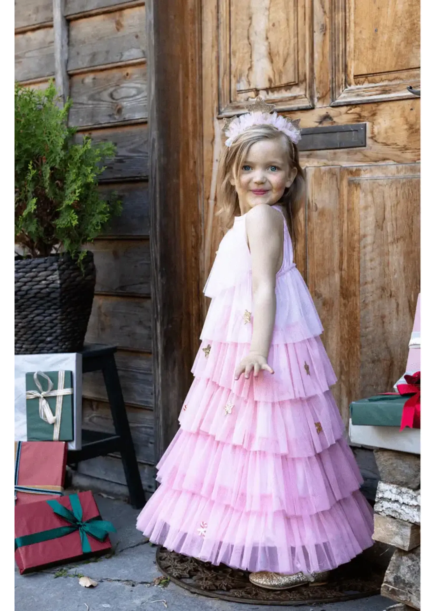 CRE BLUSH CHRISTMAS TREE DRESS