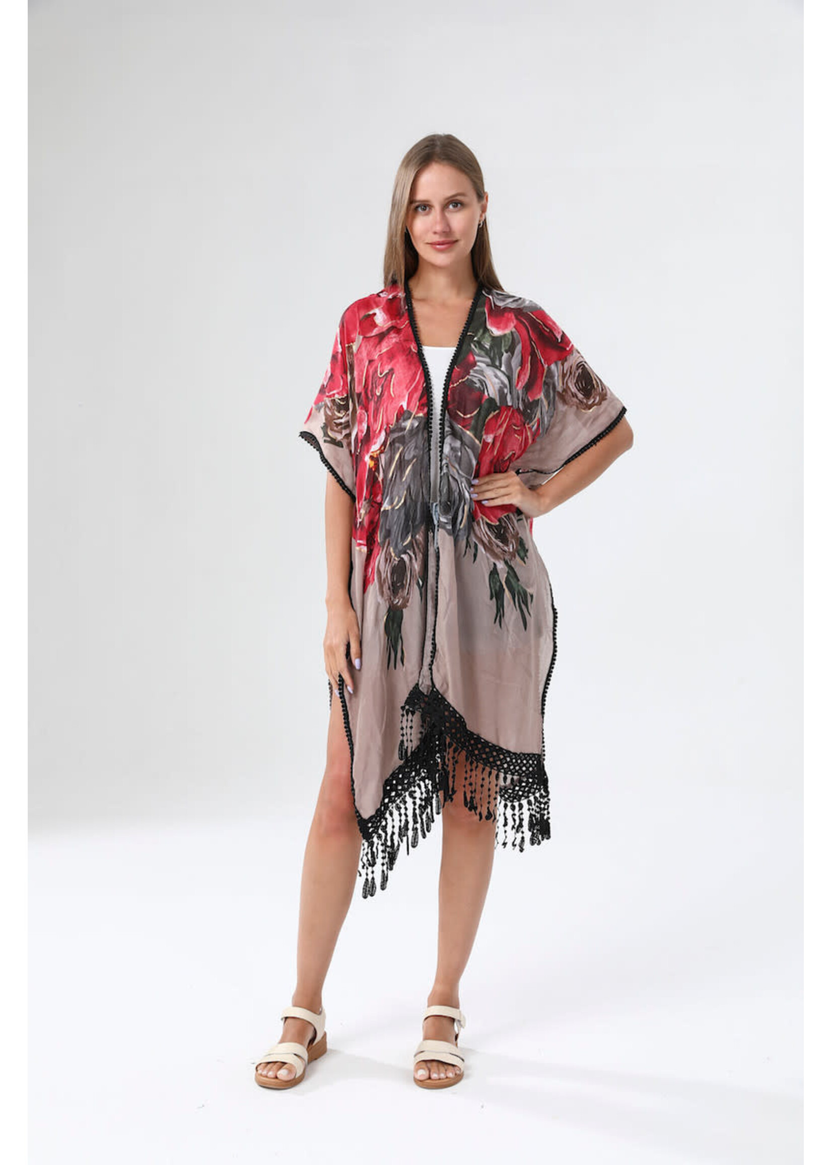 WELLCO WEL FLORAL KIMONO