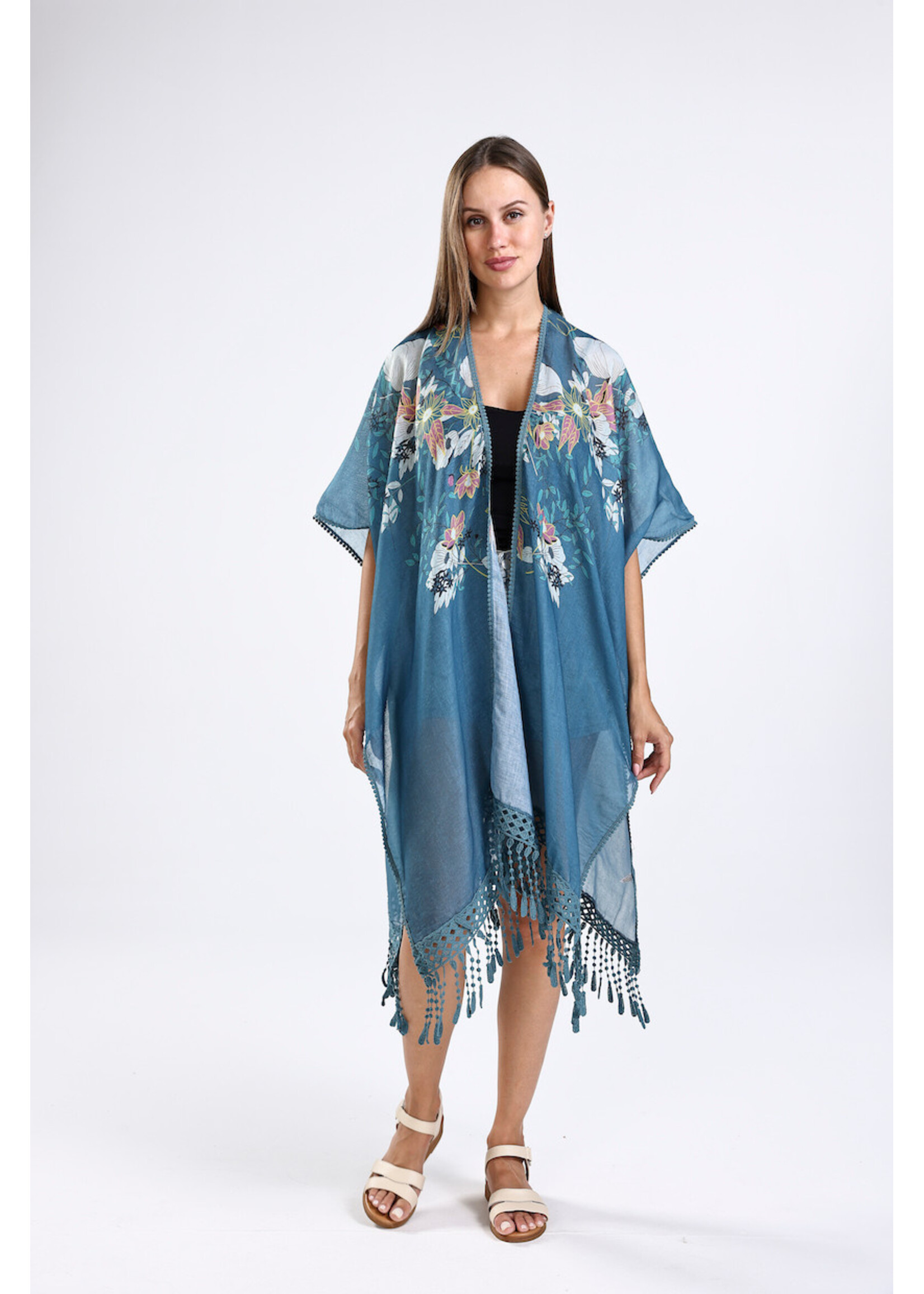 WELLCO WEL FLORAL KIMONO