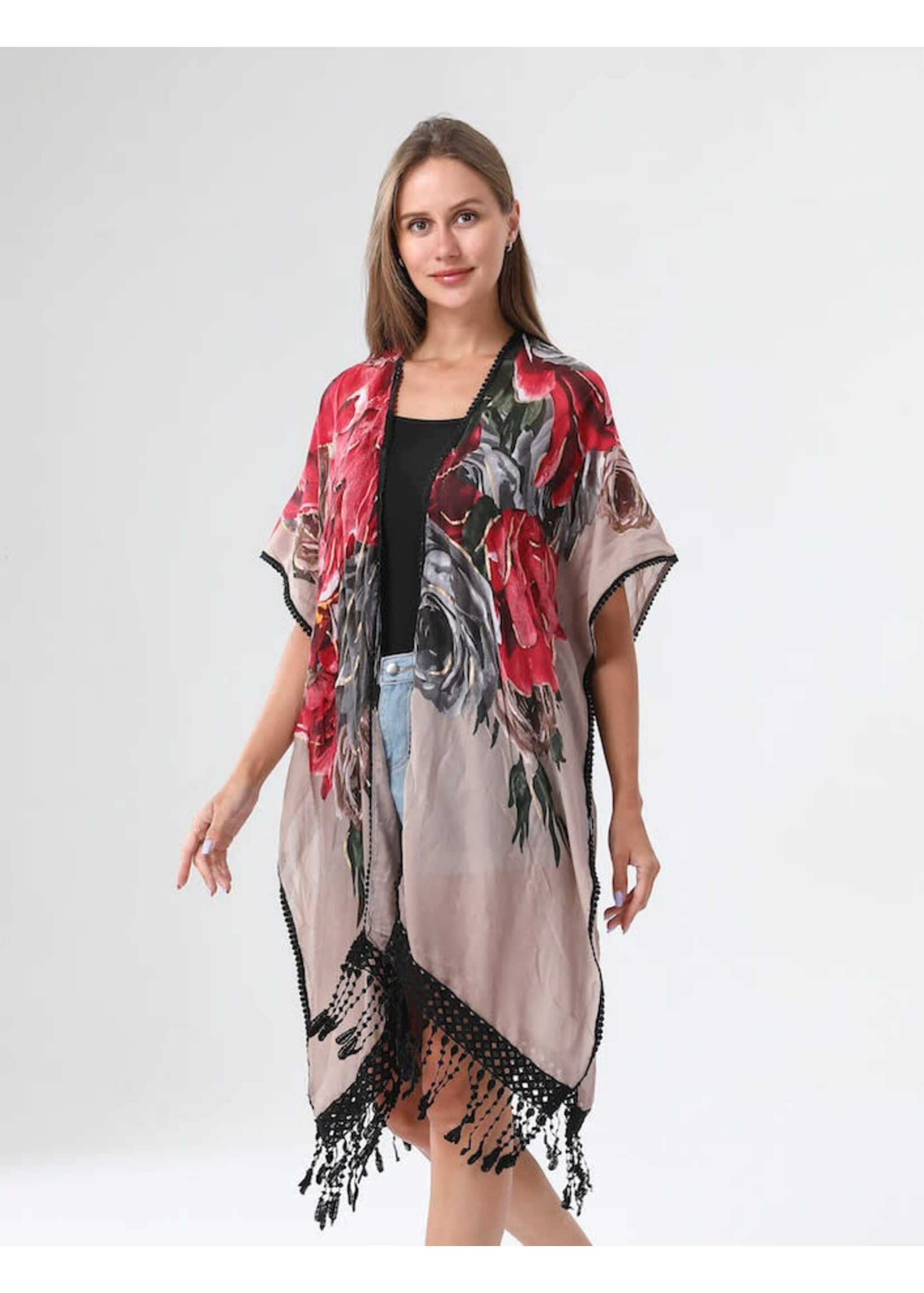 WELLCO WEL FLORAL KIMONO