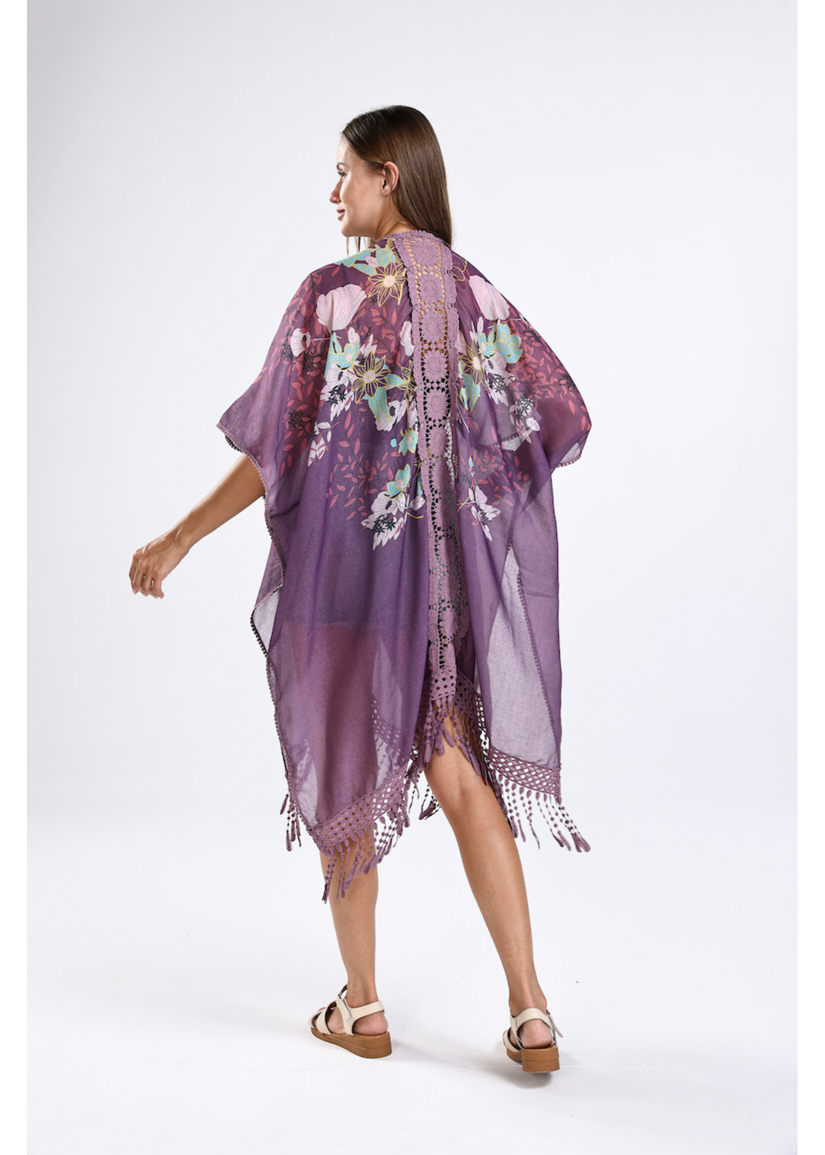 WELLCO WEL FLORAL KIMONO