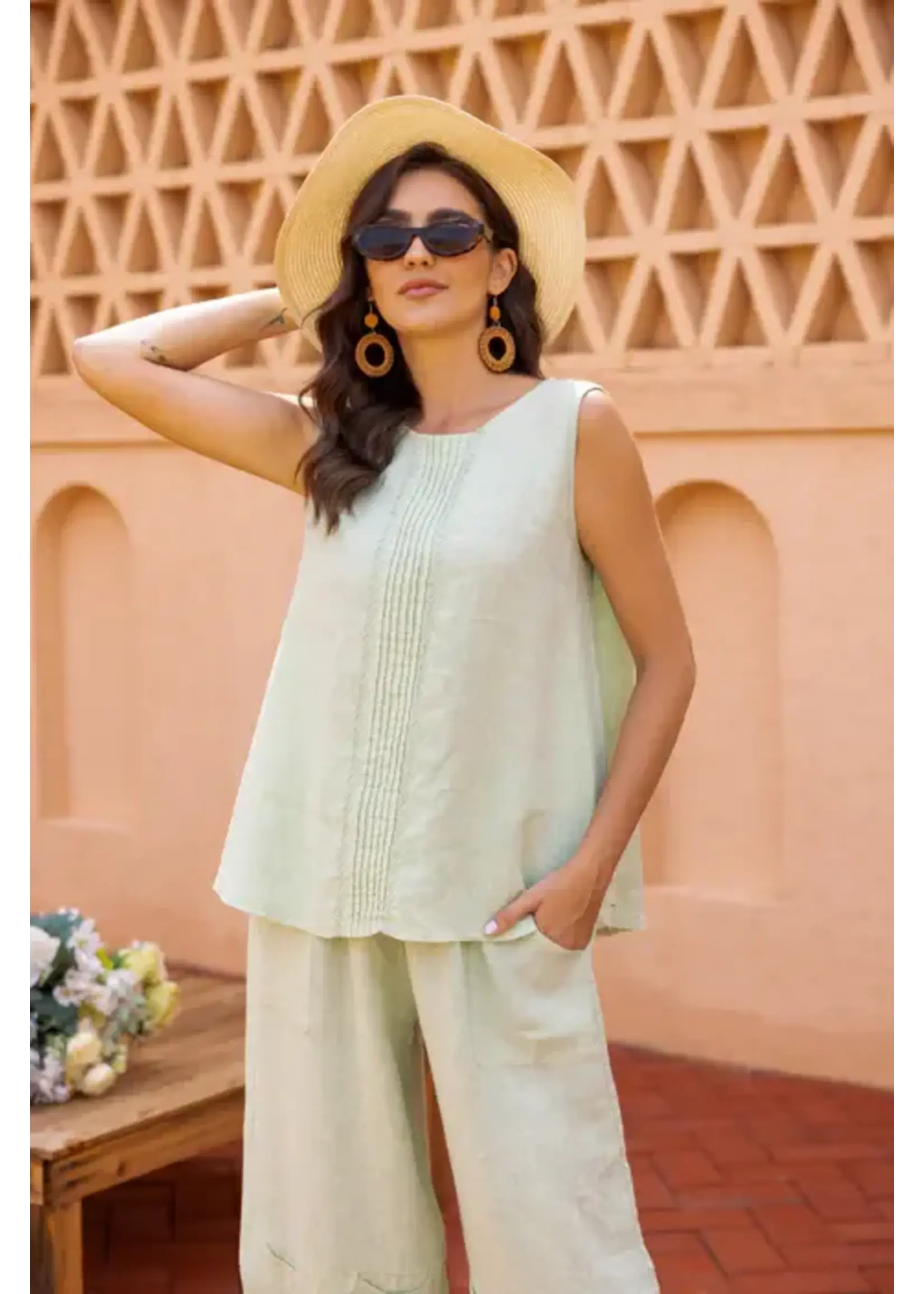 ORANGE FASHION VILLAGE OFV SS26 DAPHNE'S STITCHED DETAIL TANK