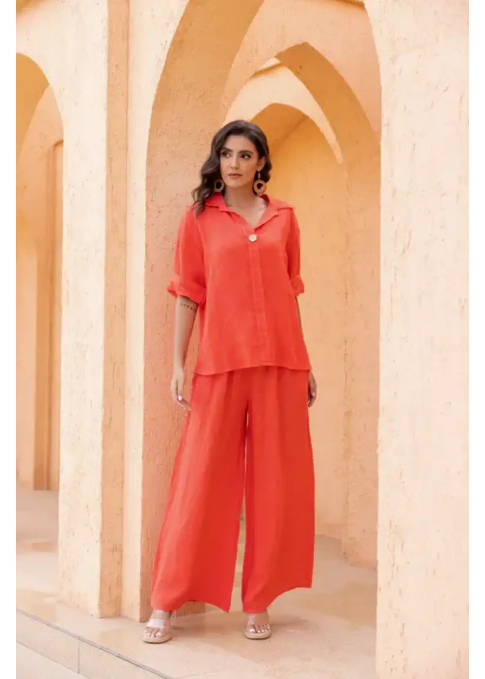 ORANGE FASHION VILLAGE OFV SS26 FAYE'S BUTTON TOP