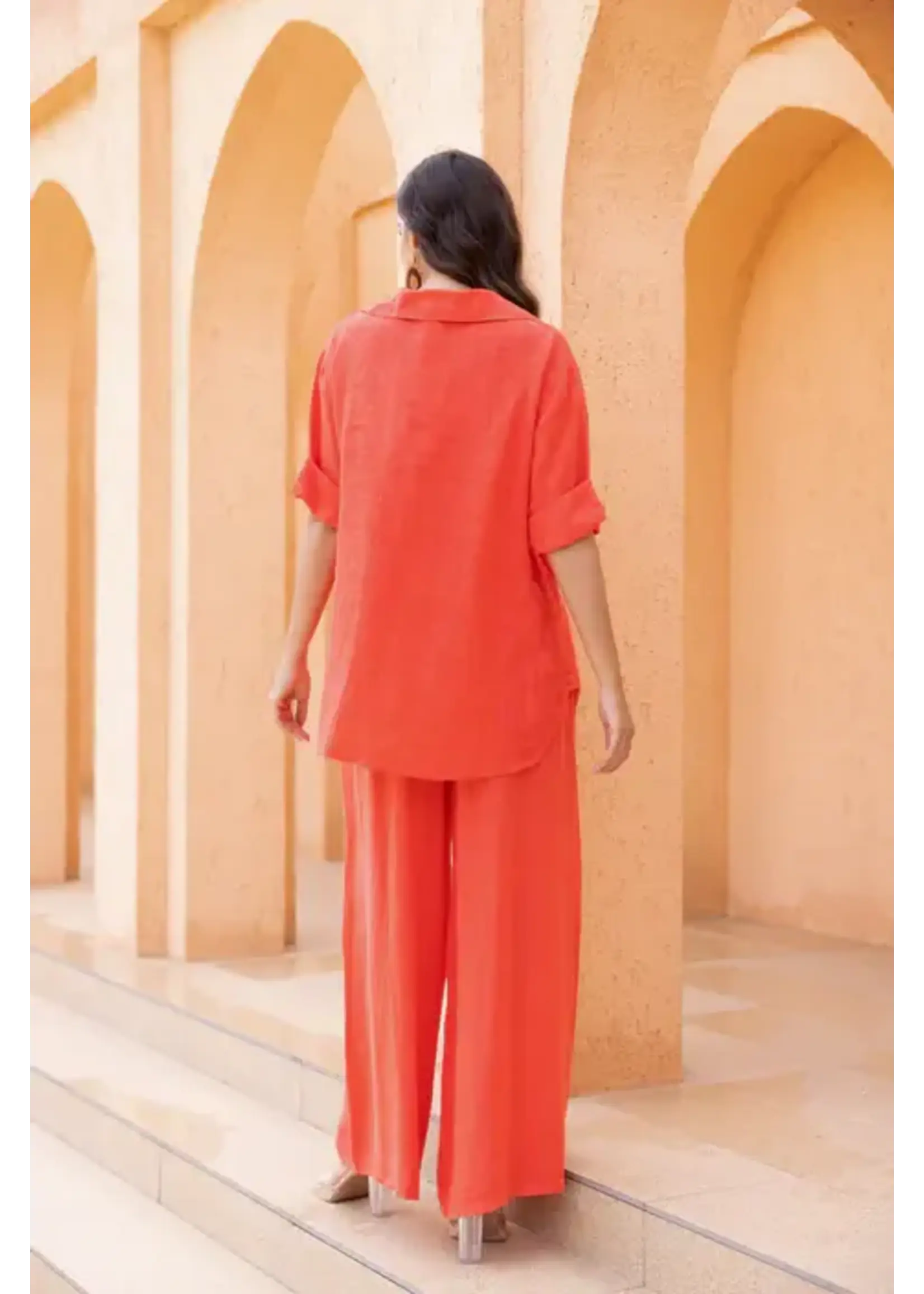 ORANGE FASHION VILLAGE OFV SS26 FAYE'S BUTTON TOP