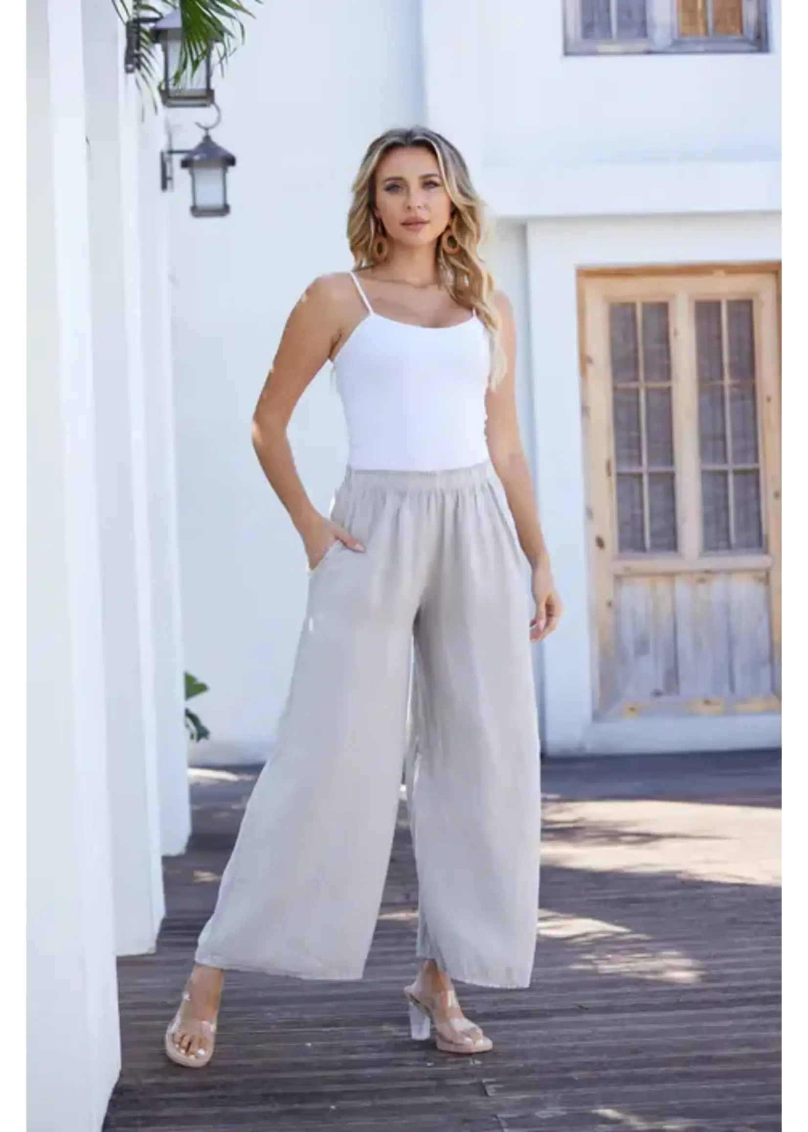 ORANGE FASHION VILLAGE OFV SS26 COASTAL LINEN PANT