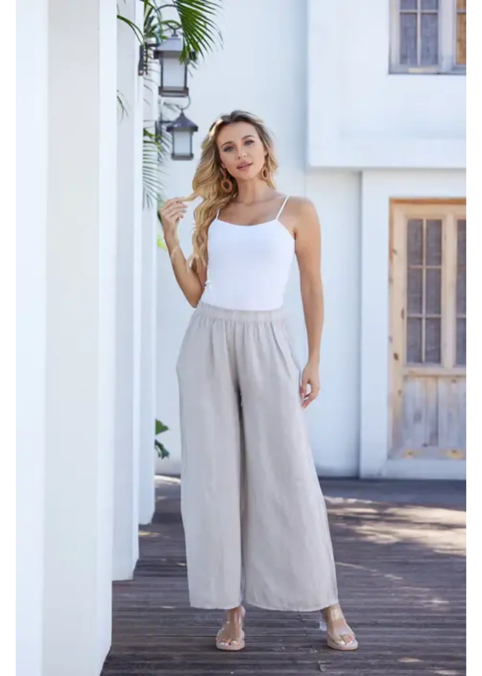 ORANGE FASHION VILLAGE OFV SS26 COASTAL LINEN PANT