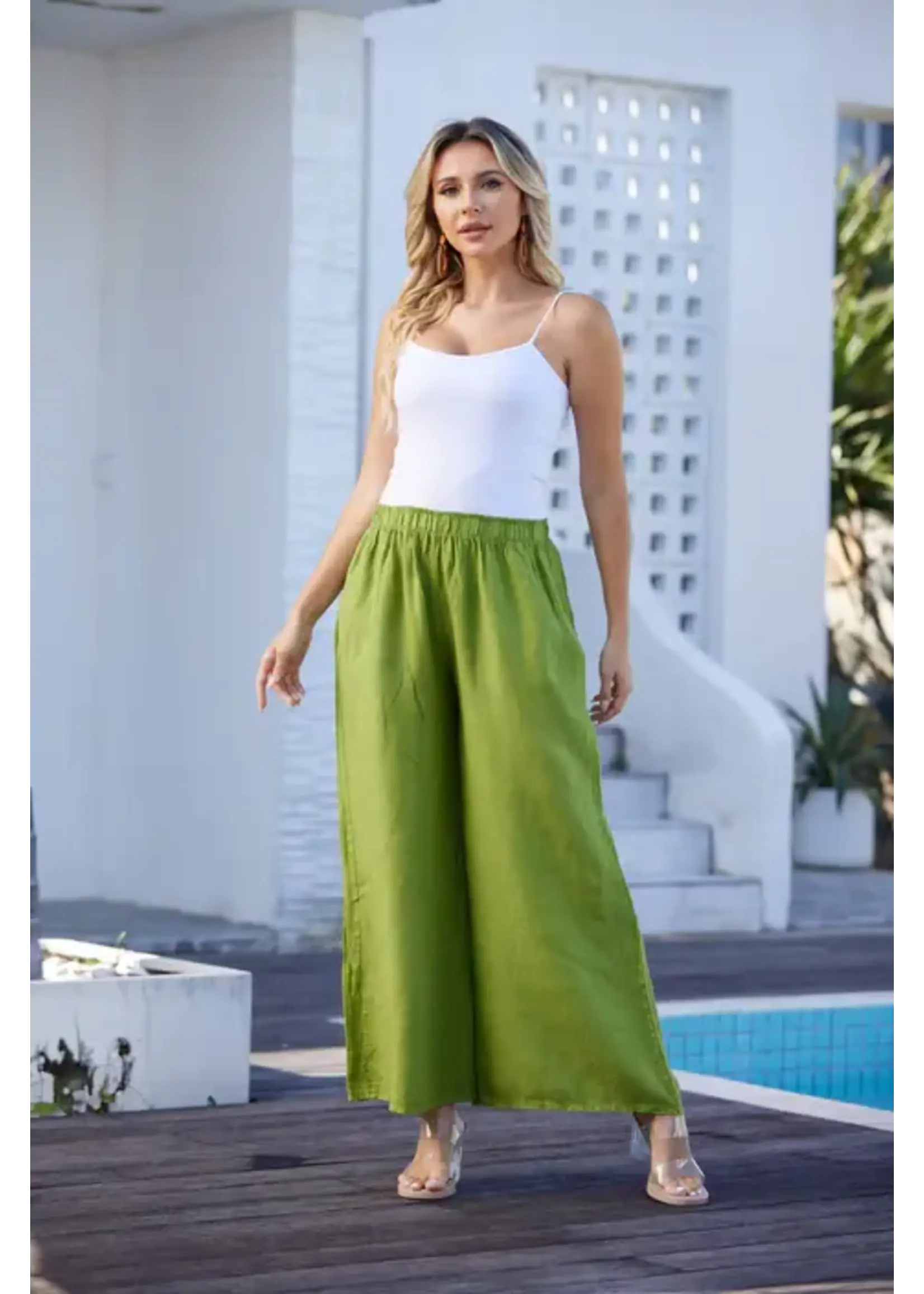 ORANGE FASHION VILLAGE OFV SS26 COASTAL LINEN PANT