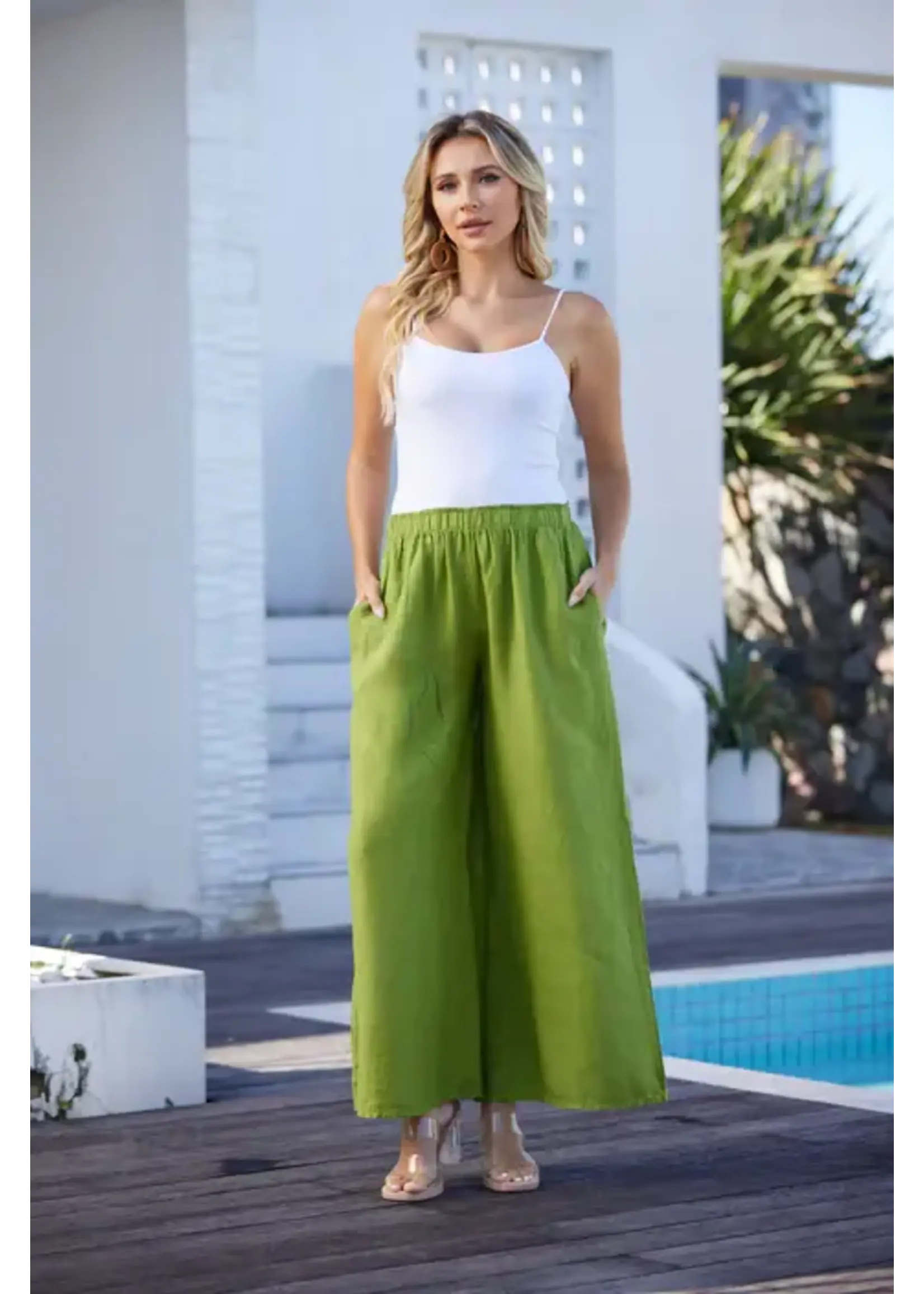 ORANGE FASHION VILLAGE OFV SS26 COASTAL LINEN PANT