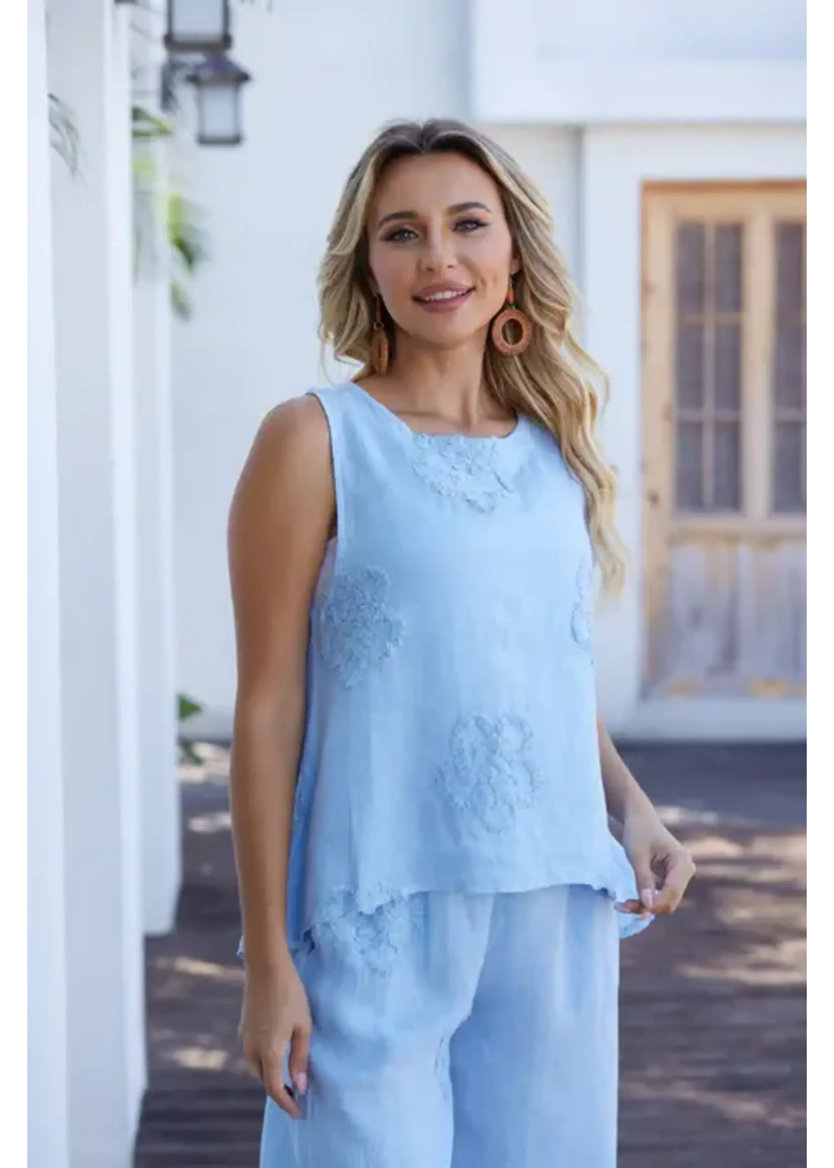 ORANGE FASHION VILLAGE OFV SS26 BLOOM STITCH TANK