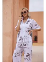 ORANGE FASHION VILLAGE OFV SS26 SYLVIE'S SEPIA LEAVES TOP