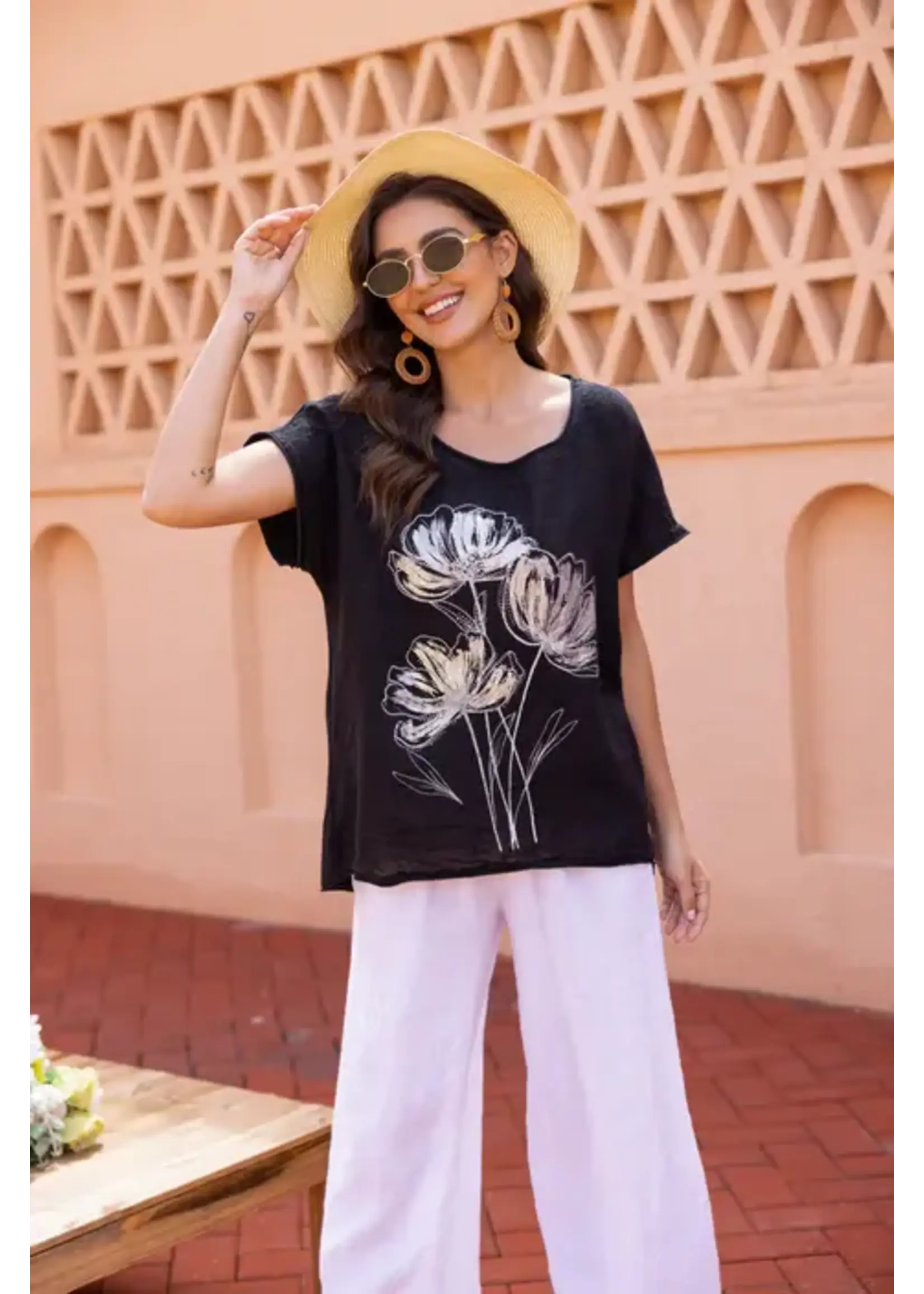 ORANGE FASHION VILLAGE OFV SS26 SHINING FLOWER TOP