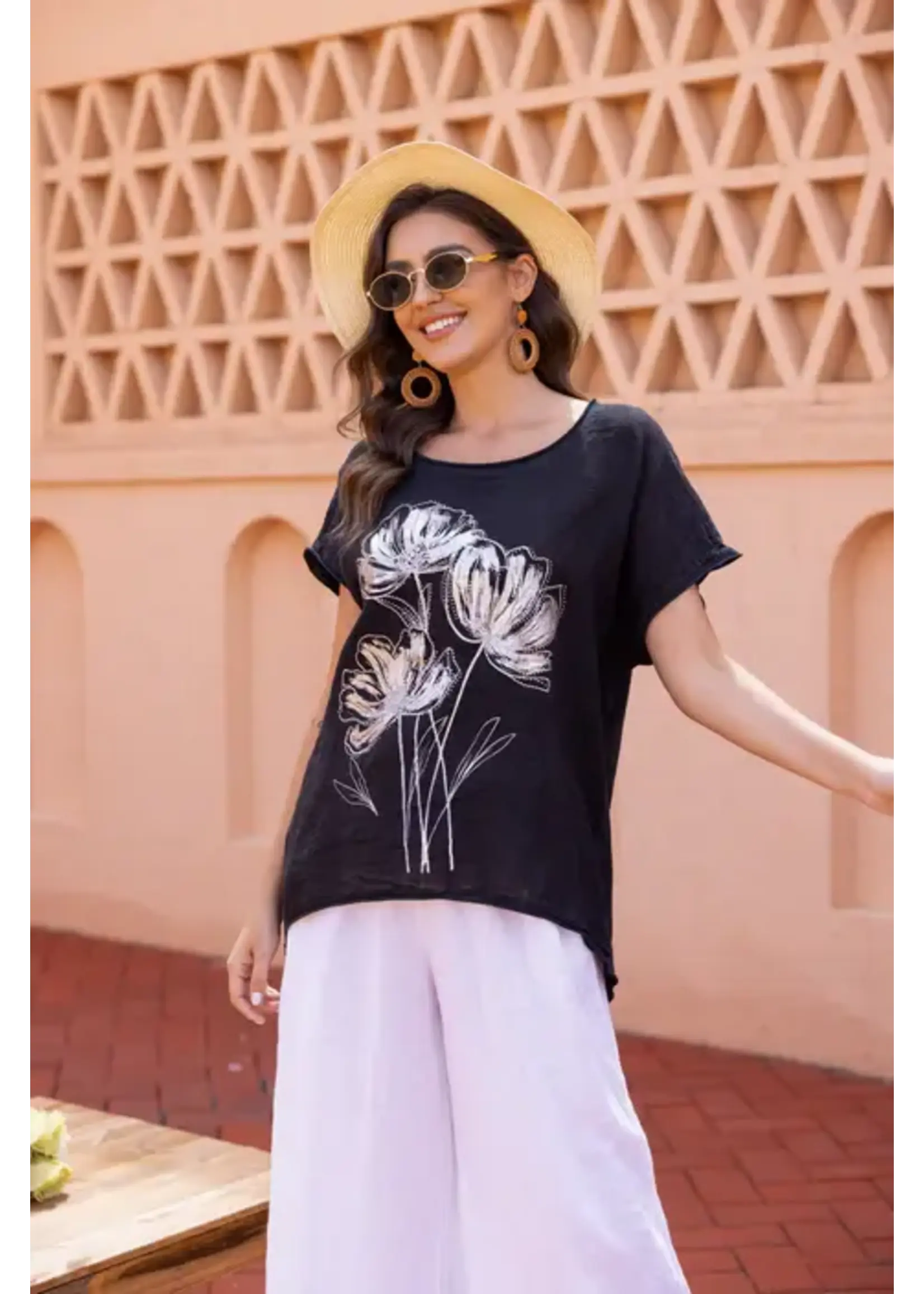 ORANGE FASHION VILLAGE OFV SS26 SHINING FLOWER TOP