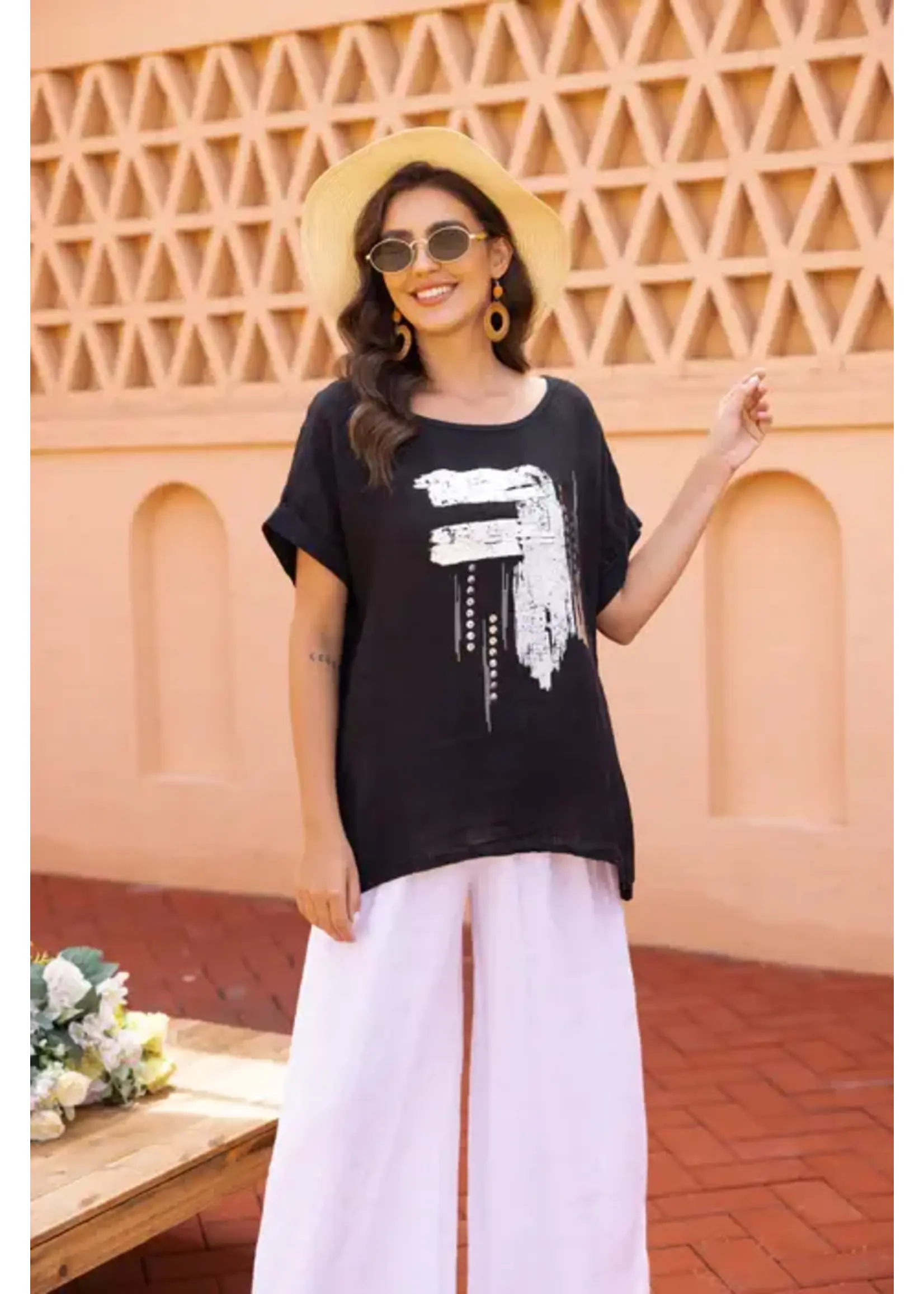 ORANGE FASHION VILLAGE OFV SS26 METALLIC TOP