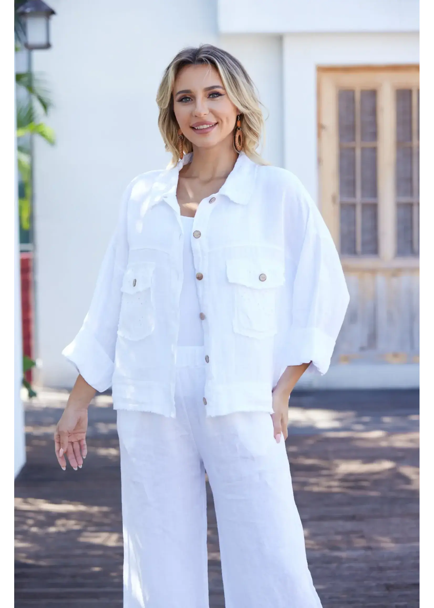 ORANGE FASHION VILLAGE OFV SS26 LULA'S EYELET JACKET