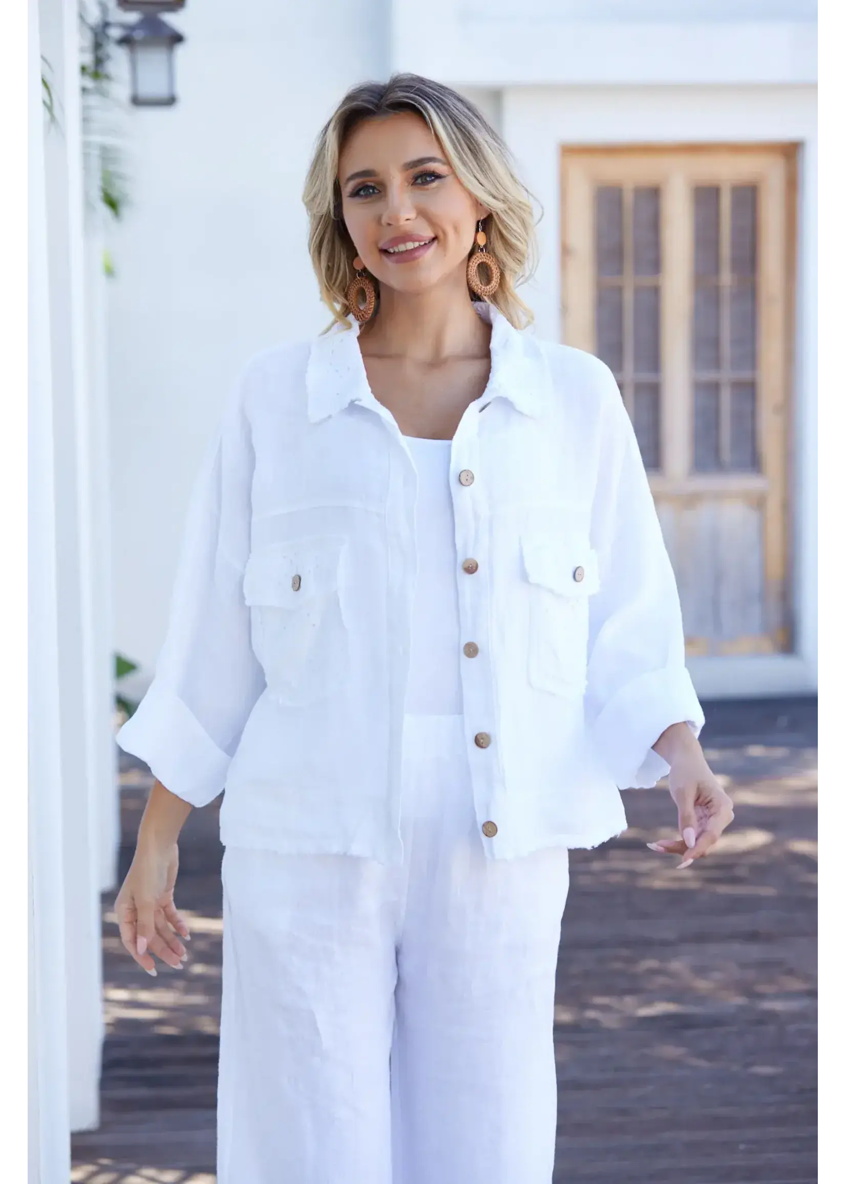 ORANGE FASHION VILLAGE OFV SS26 LULA'S EYELET JACKET