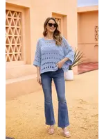 ORANGE FASHION VILLAGE OFV SS26 TALULA CROCHET TOP