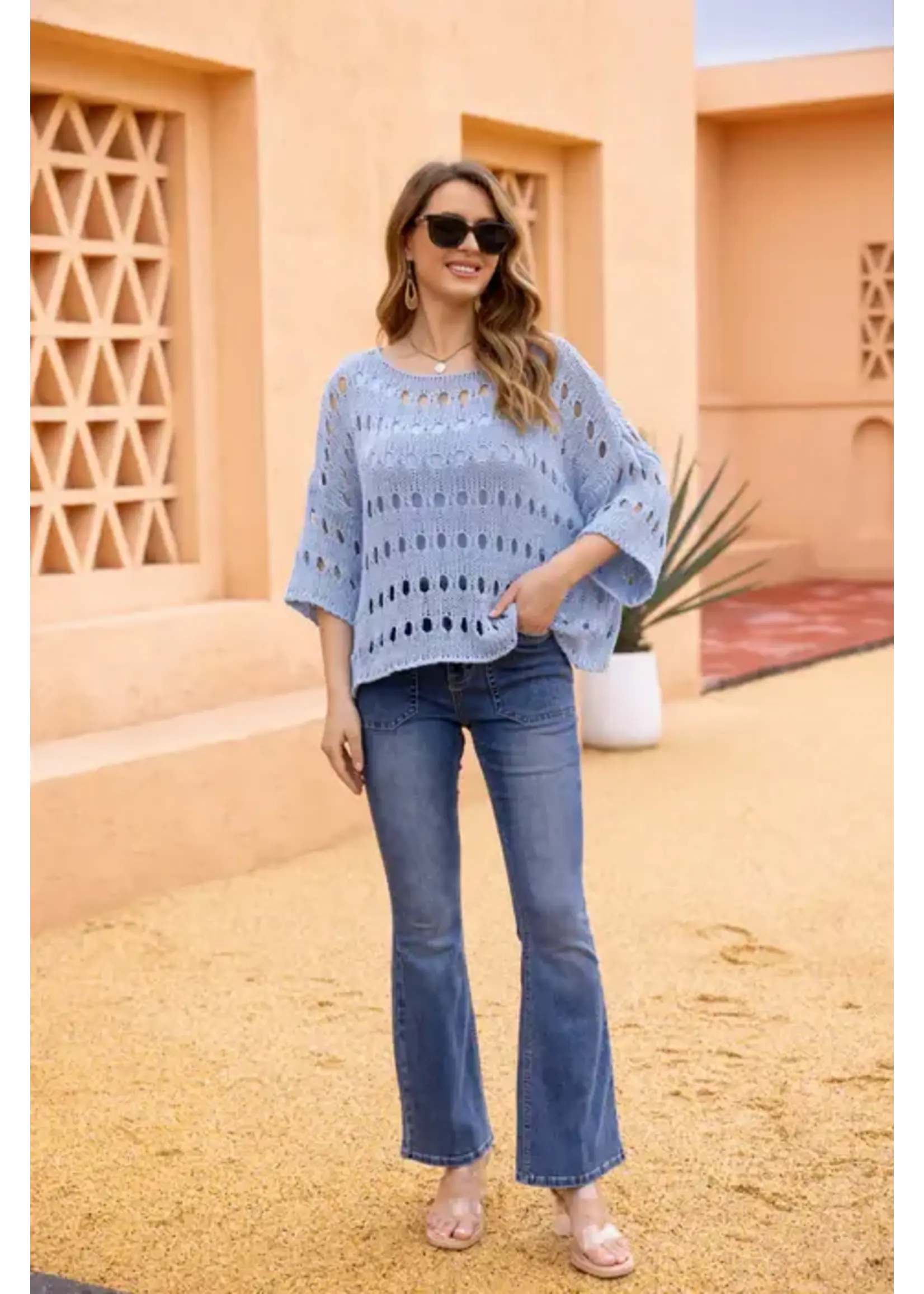 ORANGE FASHION VILLAGE OFV SS26 TALULA CROCHET TOP