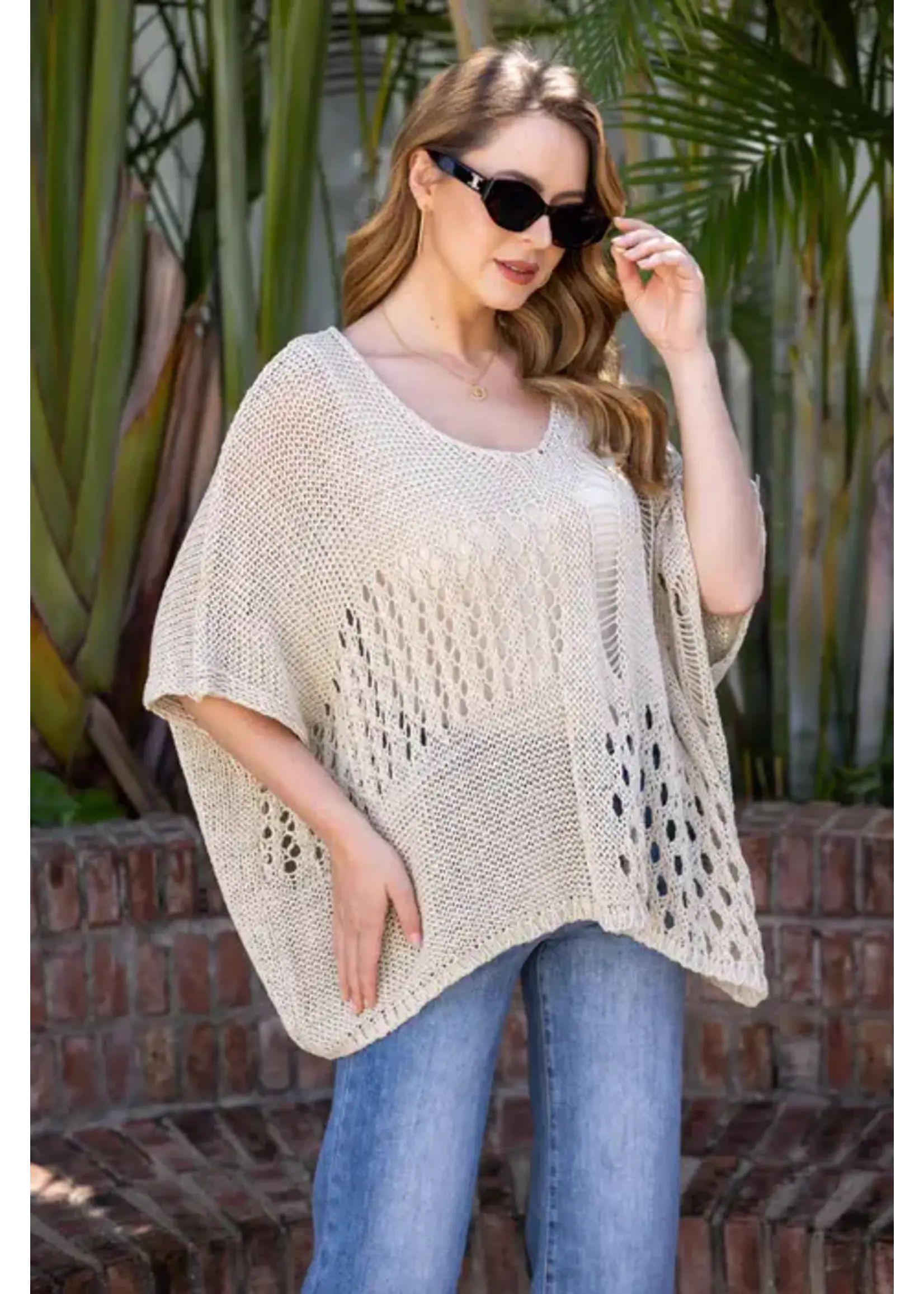 ORANGE FASHION VILLAGE OFV SS26 OCEANS CROCHET TOP