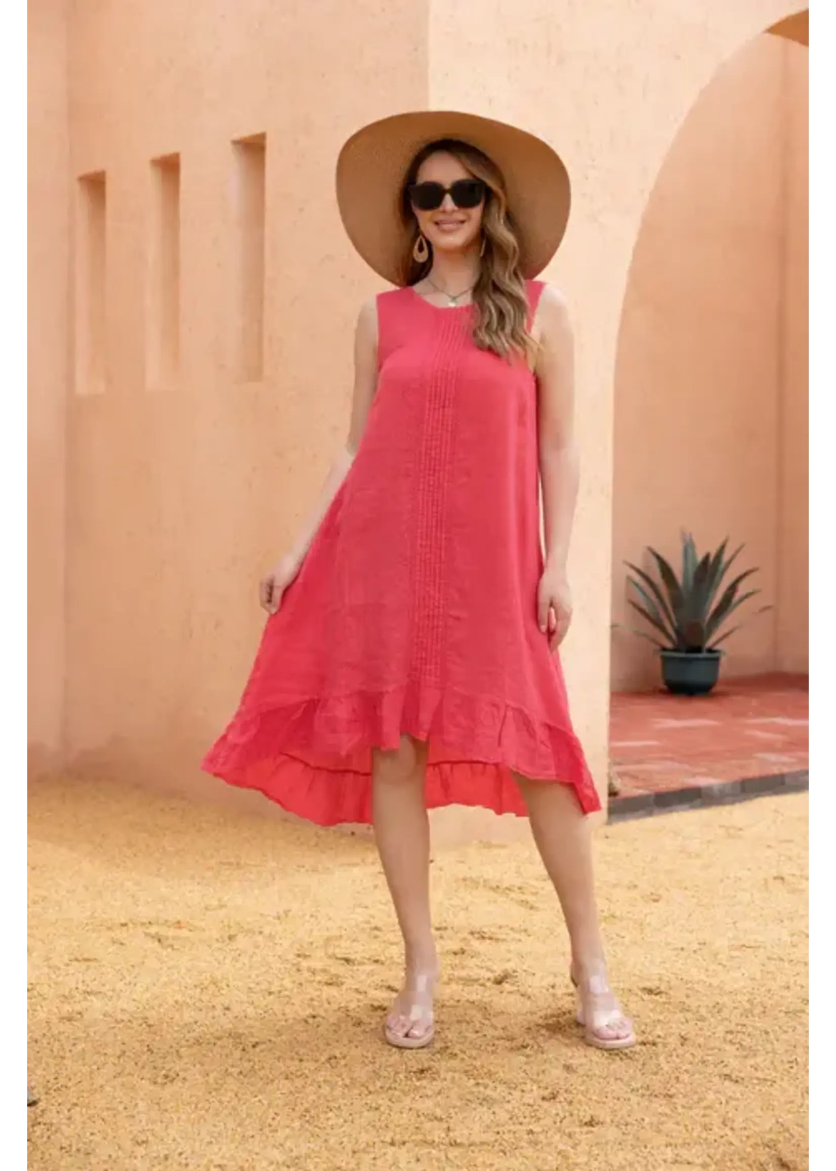 ORANGE FASHION VILLAGE OFV SS26 DAPHNE'S STITCHED DETAIL DRESS