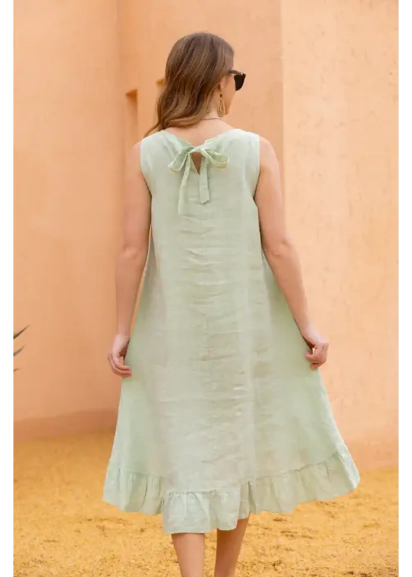 ORANGE FASHION VILLAGE OFV SS26 DAPHNE'S STITCHED DETAIL DRESS